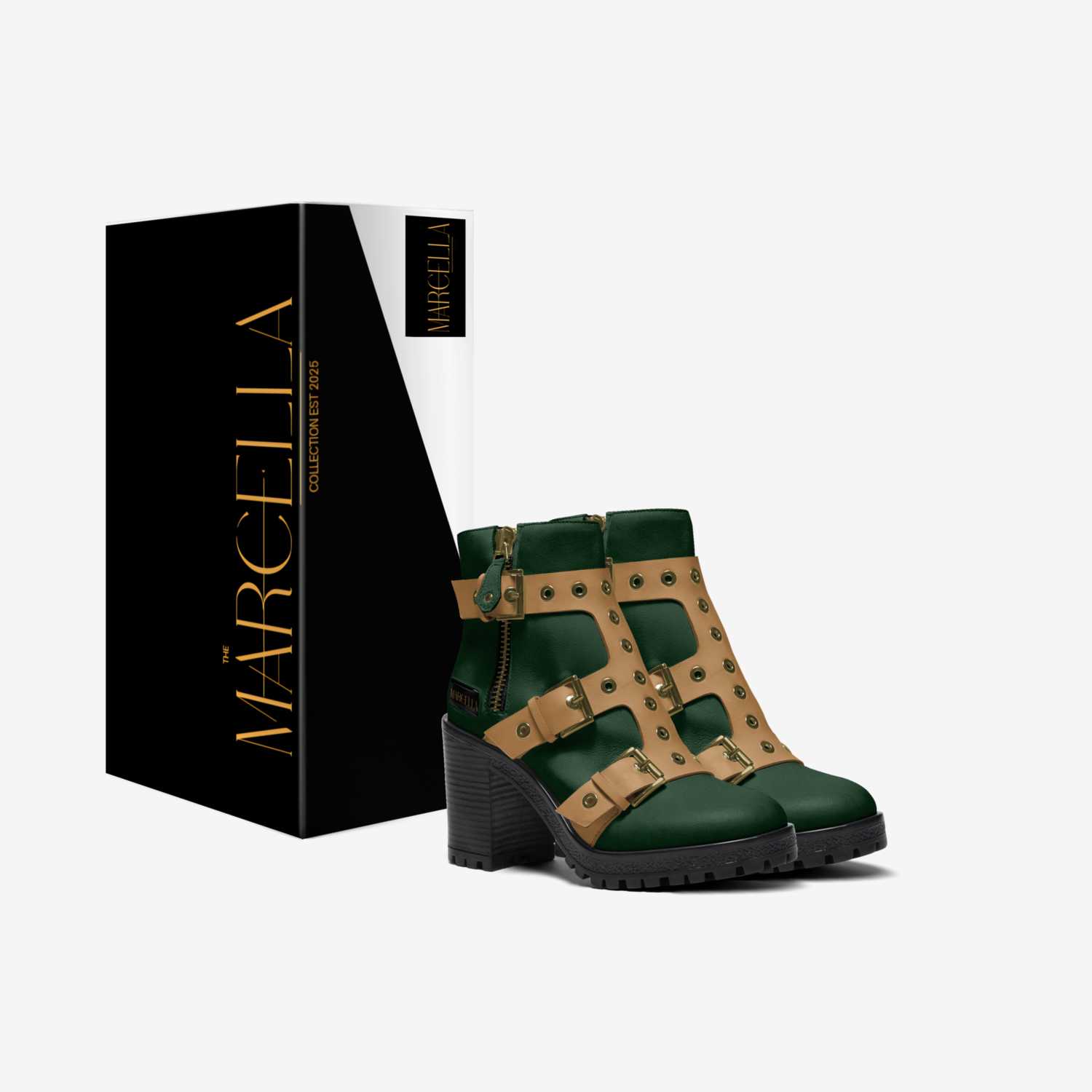 Desert Command custom made in Italy shoes by Tasha Moss | Box view