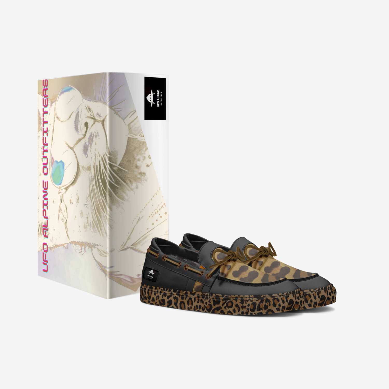 UFO Alpine Purr custom made in Italy shoes by Riggs Sunstar | Box view