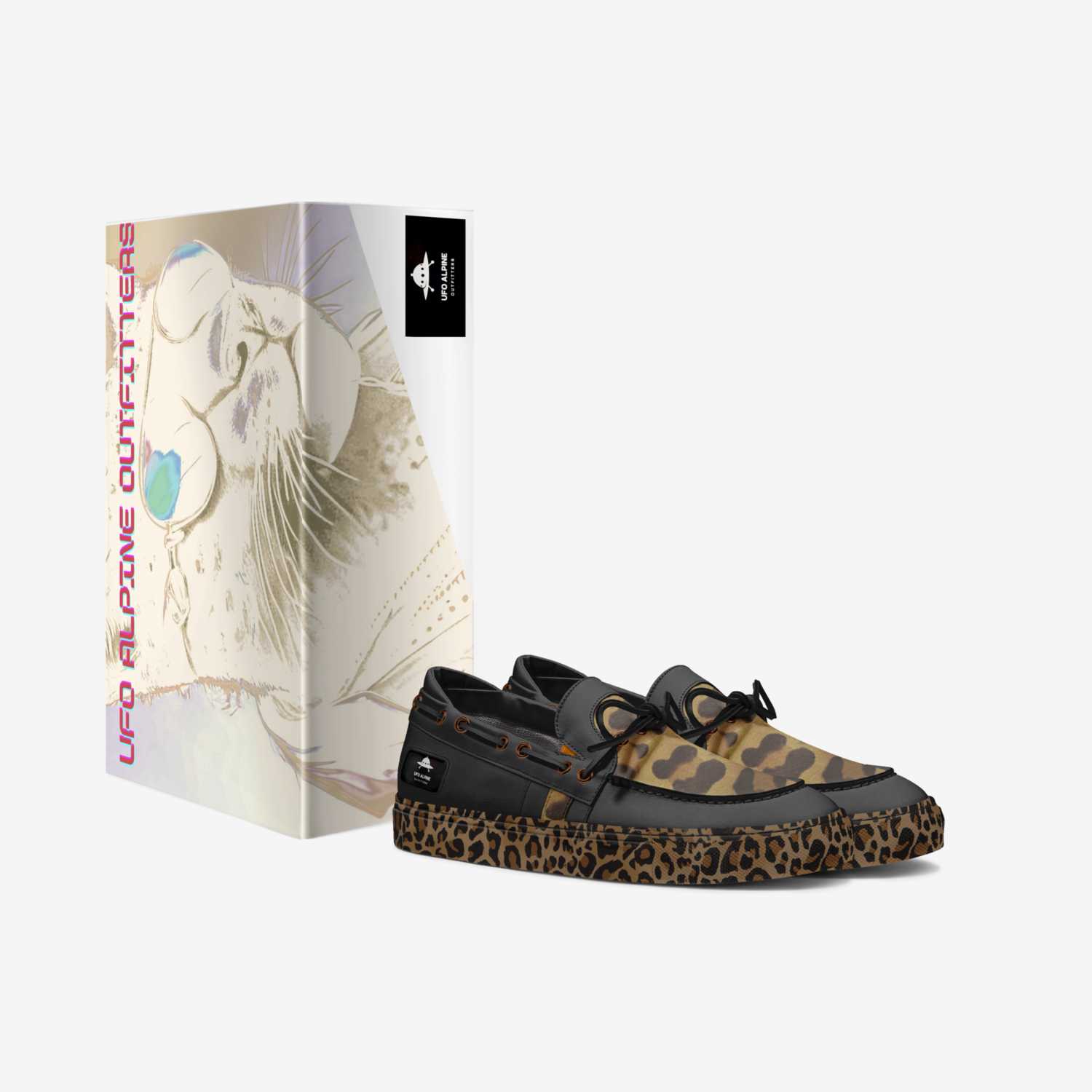 UFO Alpine Purr custom made in Italy shoes by Riggs Sunstar | Box view