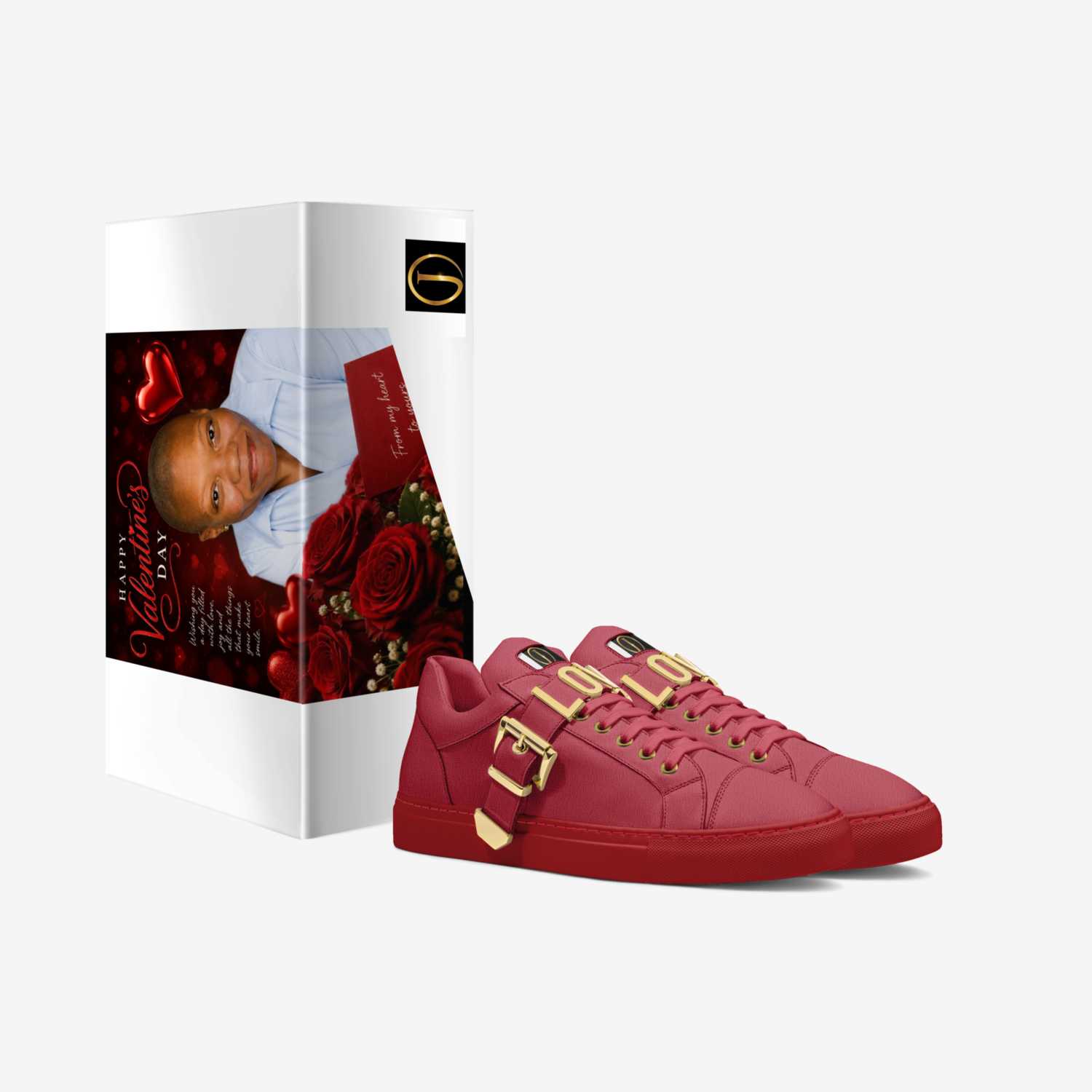 Delaney 14 "Red L" custom made in Italy shoes by Jasmine Delaney | Box view