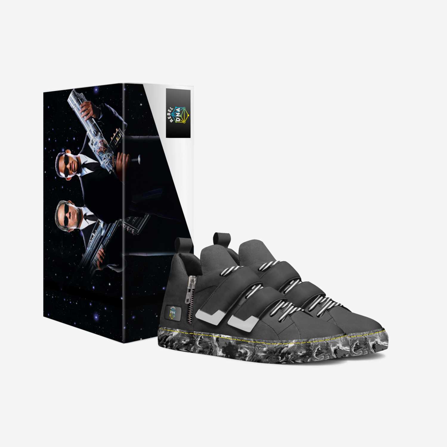 ReBeL_DNA-MIB custom made in Italy shoes by Leonid Bagriy | Box view