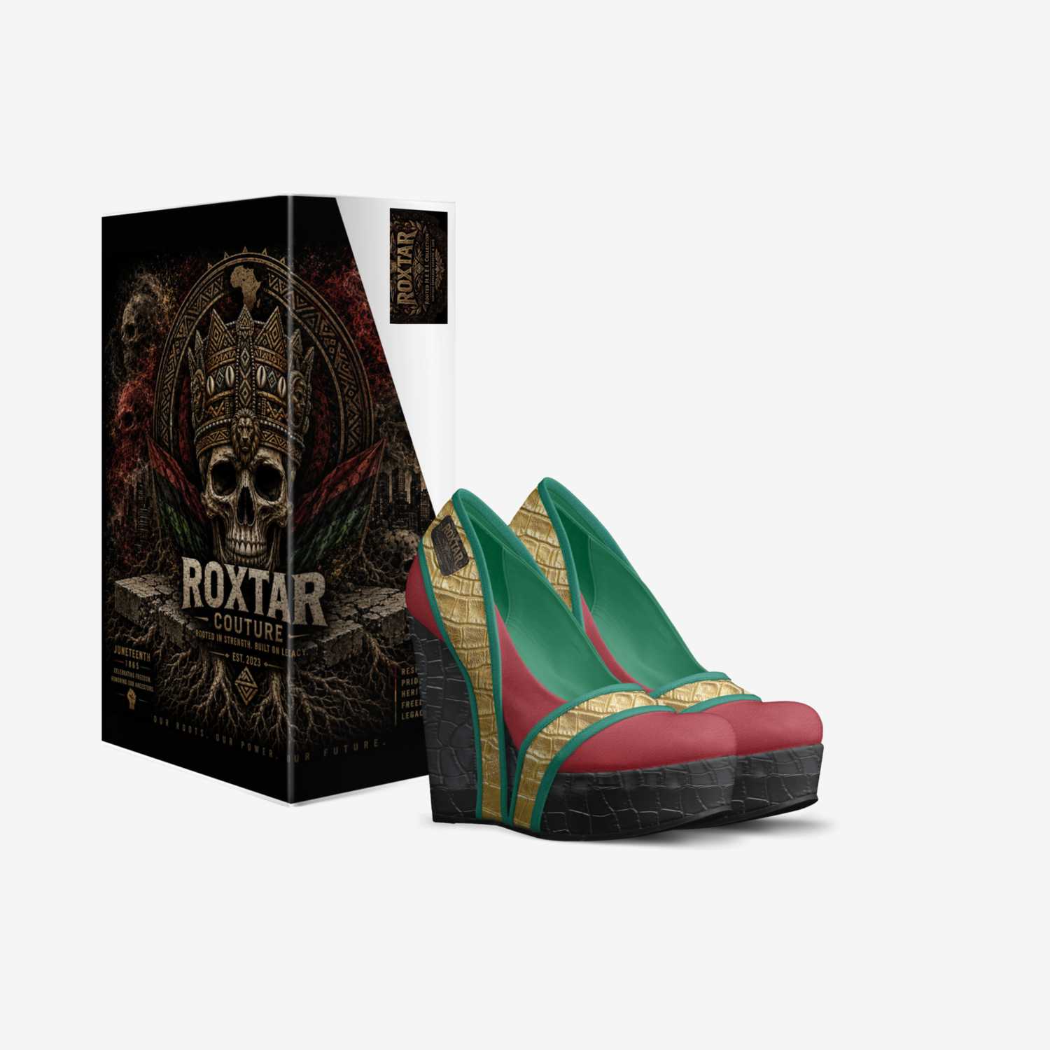 RHCRooted Elegance custom made in Italy shoes by Glass Felix | Box view