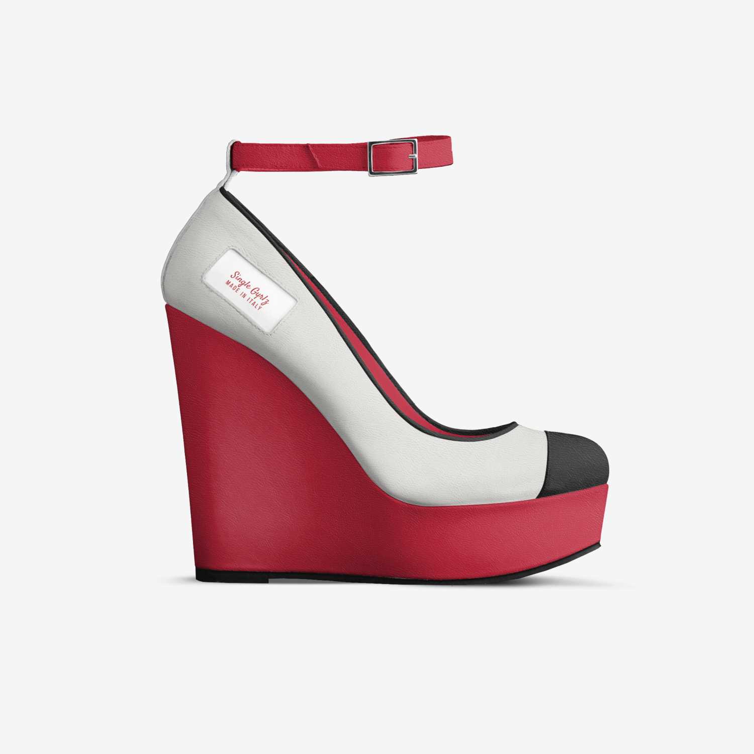 Single Gyrlz custom made in Italy shoes by Chel Brickhouse | Side view
