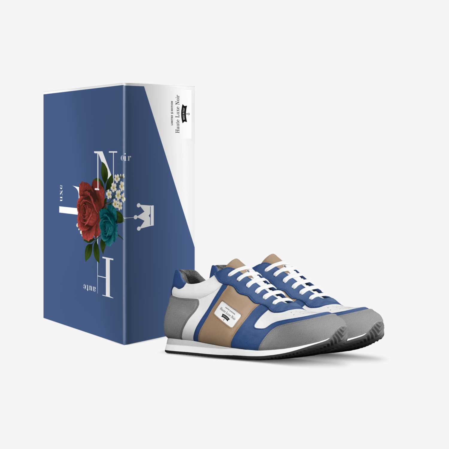 Vintage Running custom made in Italy shoes by Alecia Tatum | Box view