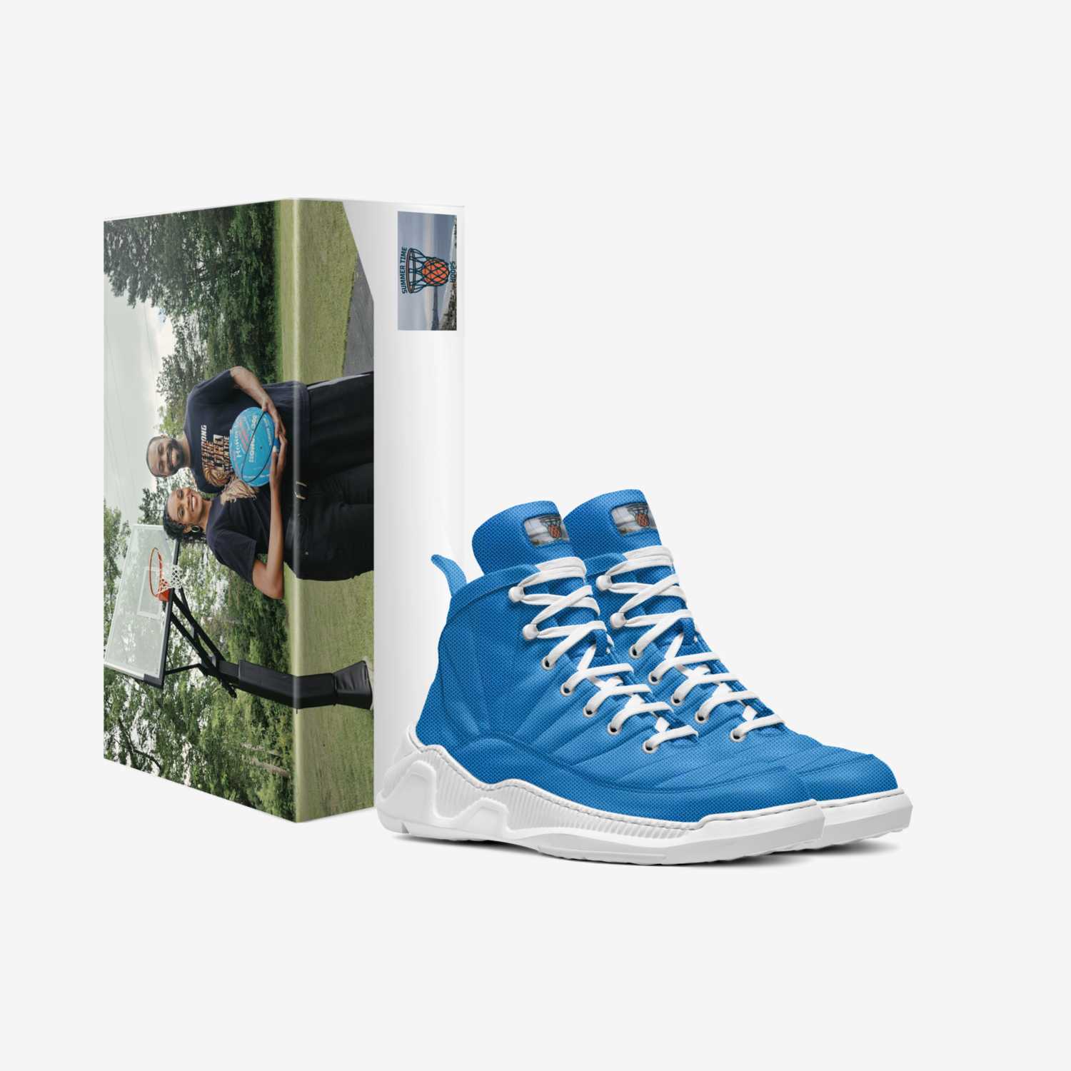 Summer Time Hoops custom made in Italy shoes by Ja'van Johnson | Box view