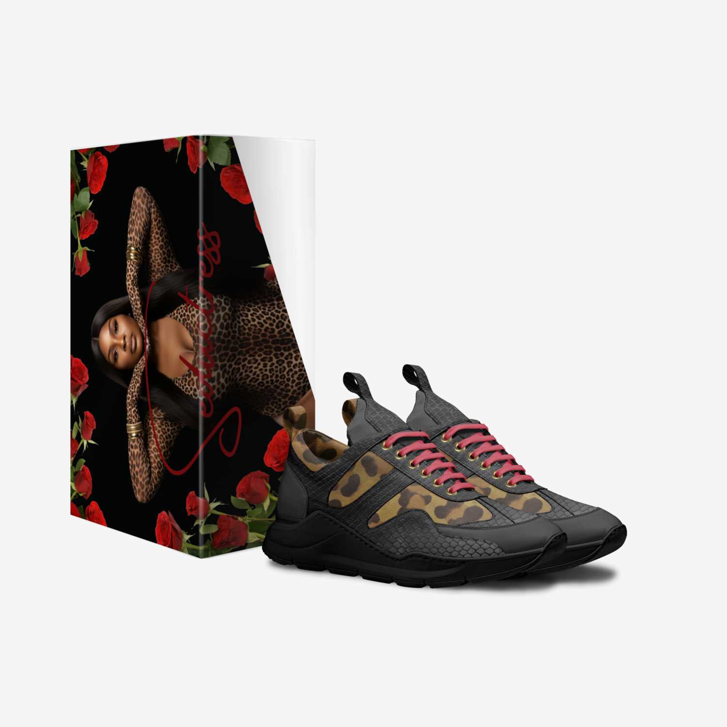 Seductress Sneaker custom made in Italy shoes by Jasmine Mensah | Box view