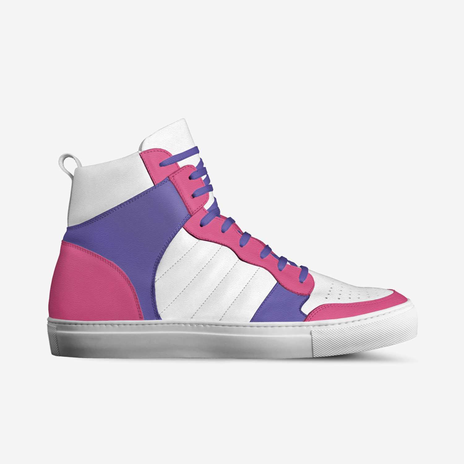 Neon Ballers custom made in Italy shoes by Lauren Spencer | Side view