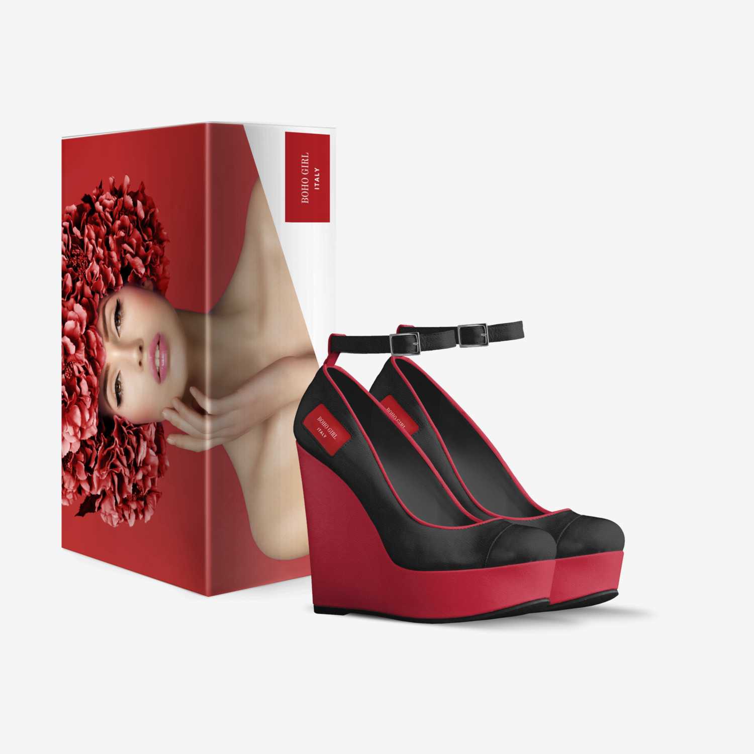 BOHO GIRL custom made in Italy shoes by Marijke Verkerk Design | Box view