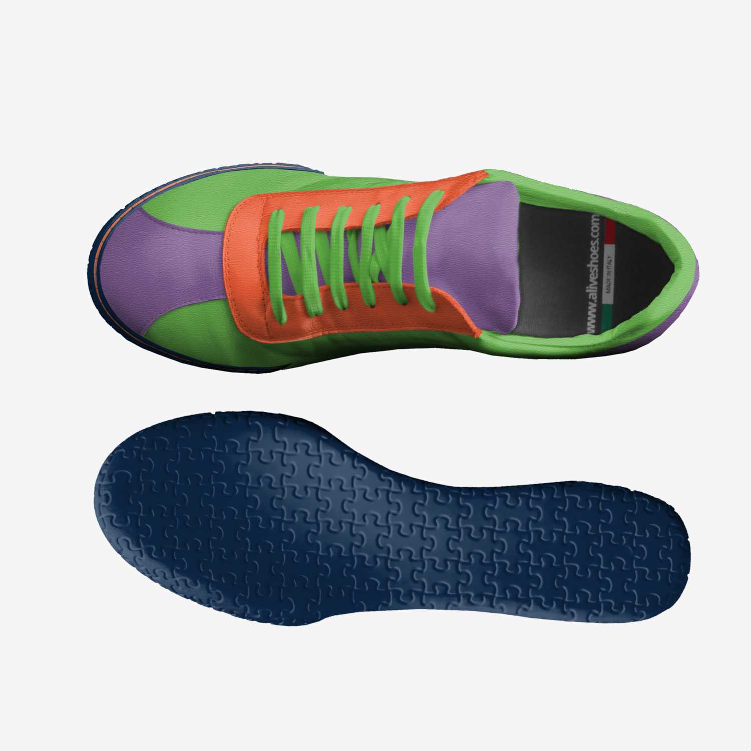 DeDe custom made in Italy shoes by Diane Oliver | Top view
