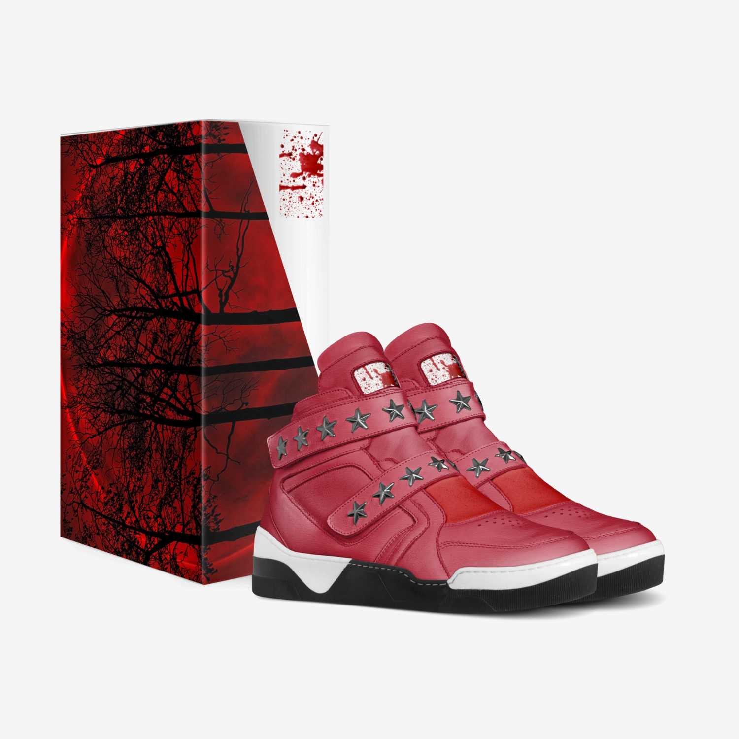 Bloods custom made in Italy shoes by Darrius U Will Get Sued For Taking My Ideas Fair Warning | Box view