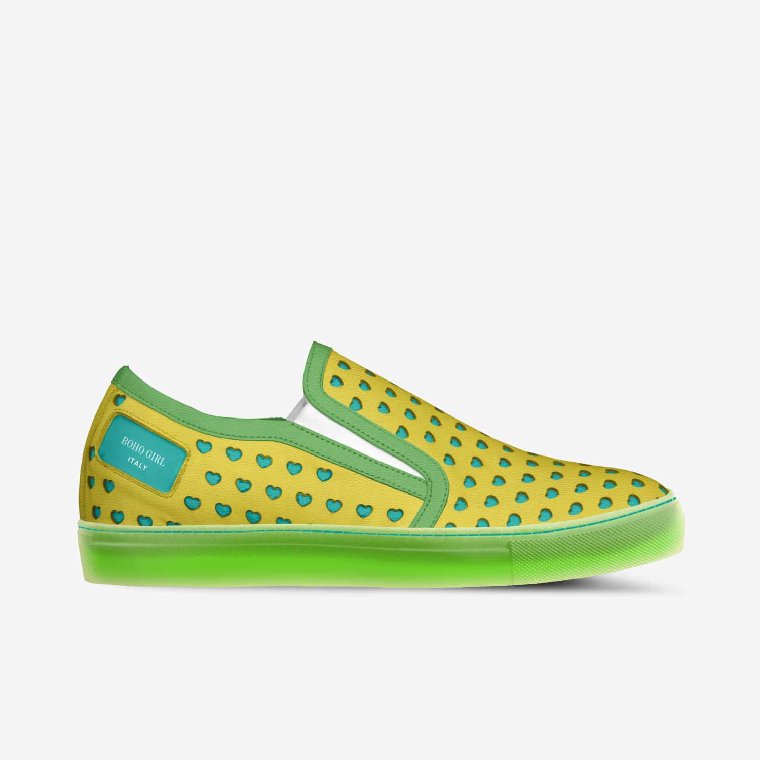 BOHO GIRL custom made in Italy shoes by Marijke Verkerk Design | Side view