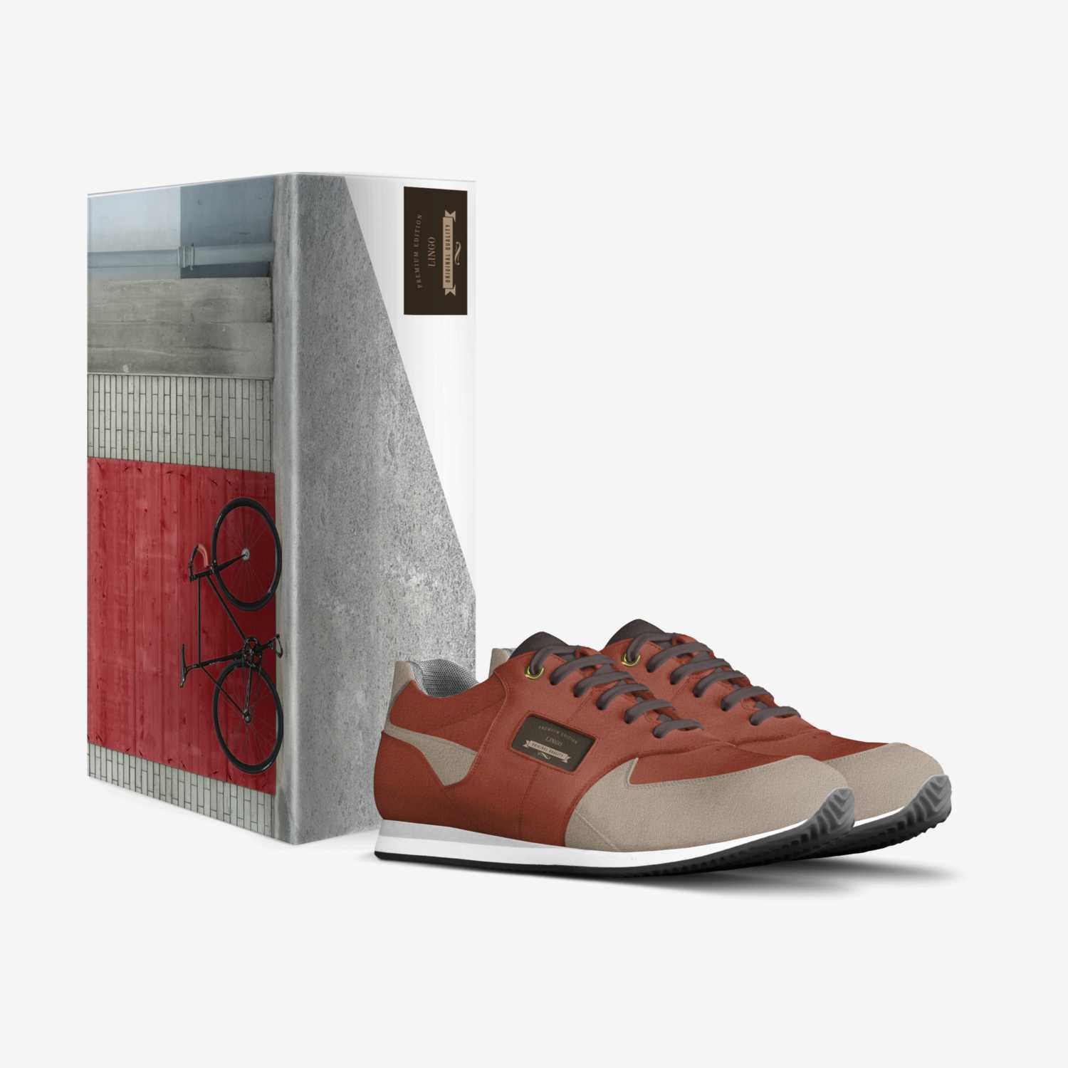 Lingo custom made in Italy shoes by Azriel Barrow | Box view