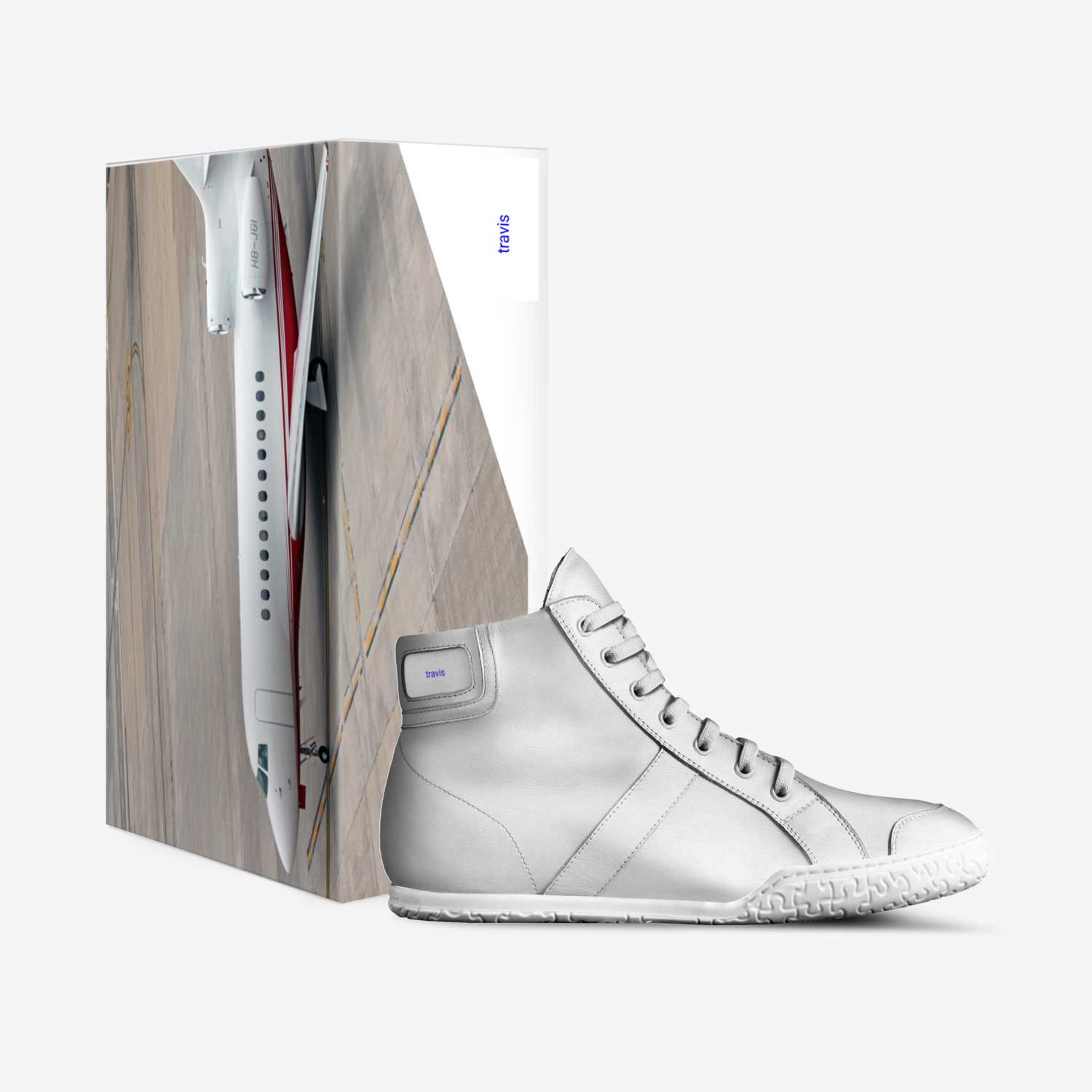travis go crazy custom made in Italy shoes by Travis Gresham | Box view