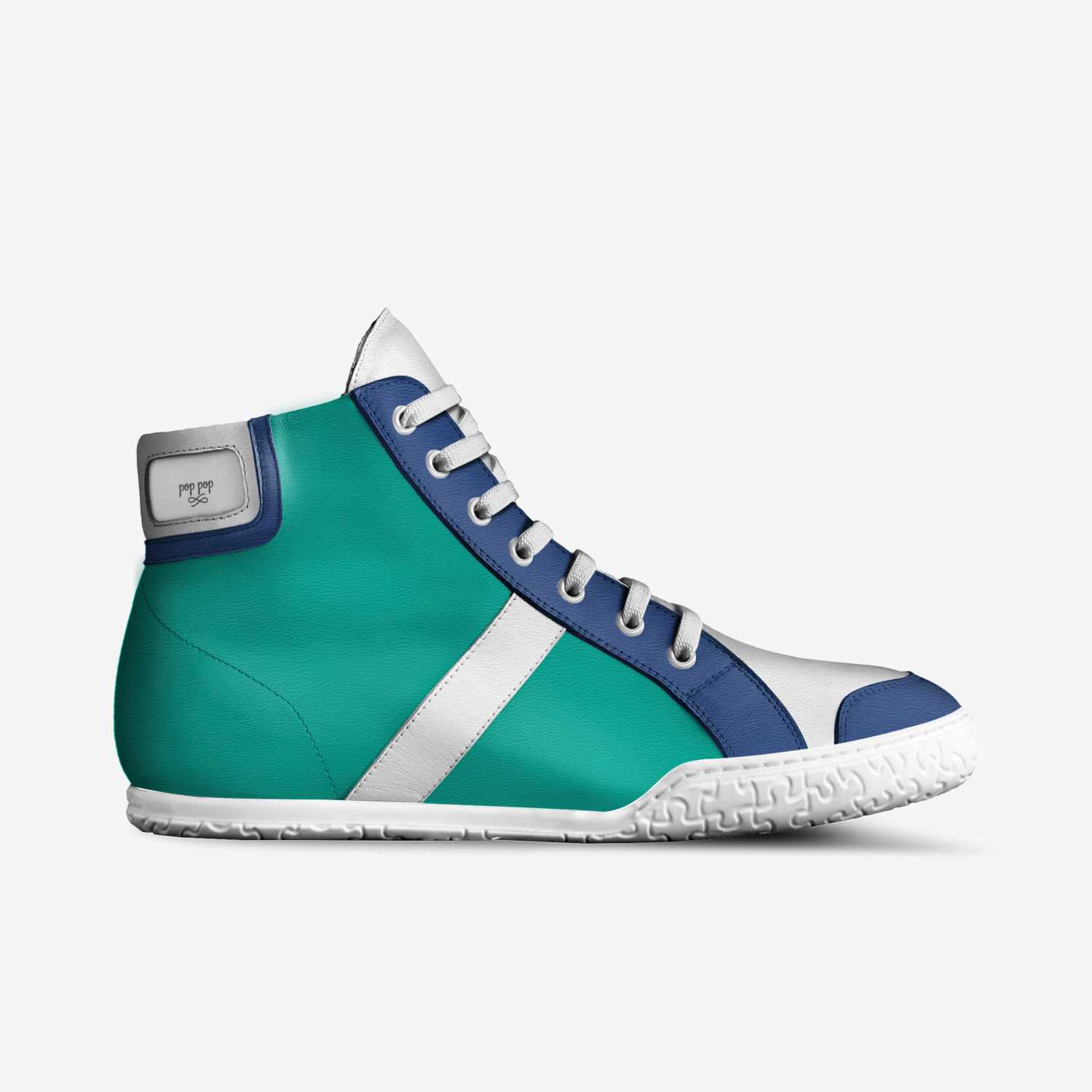 pop pop custom made in Italy shoes by Yennai Castillo | Side view
