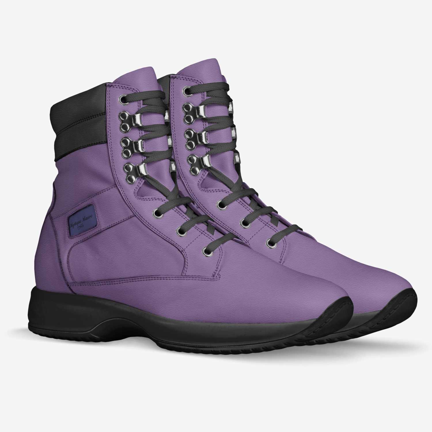 Mystique Mauve custom made in Italy shoes by Aomoji Kei | Double view