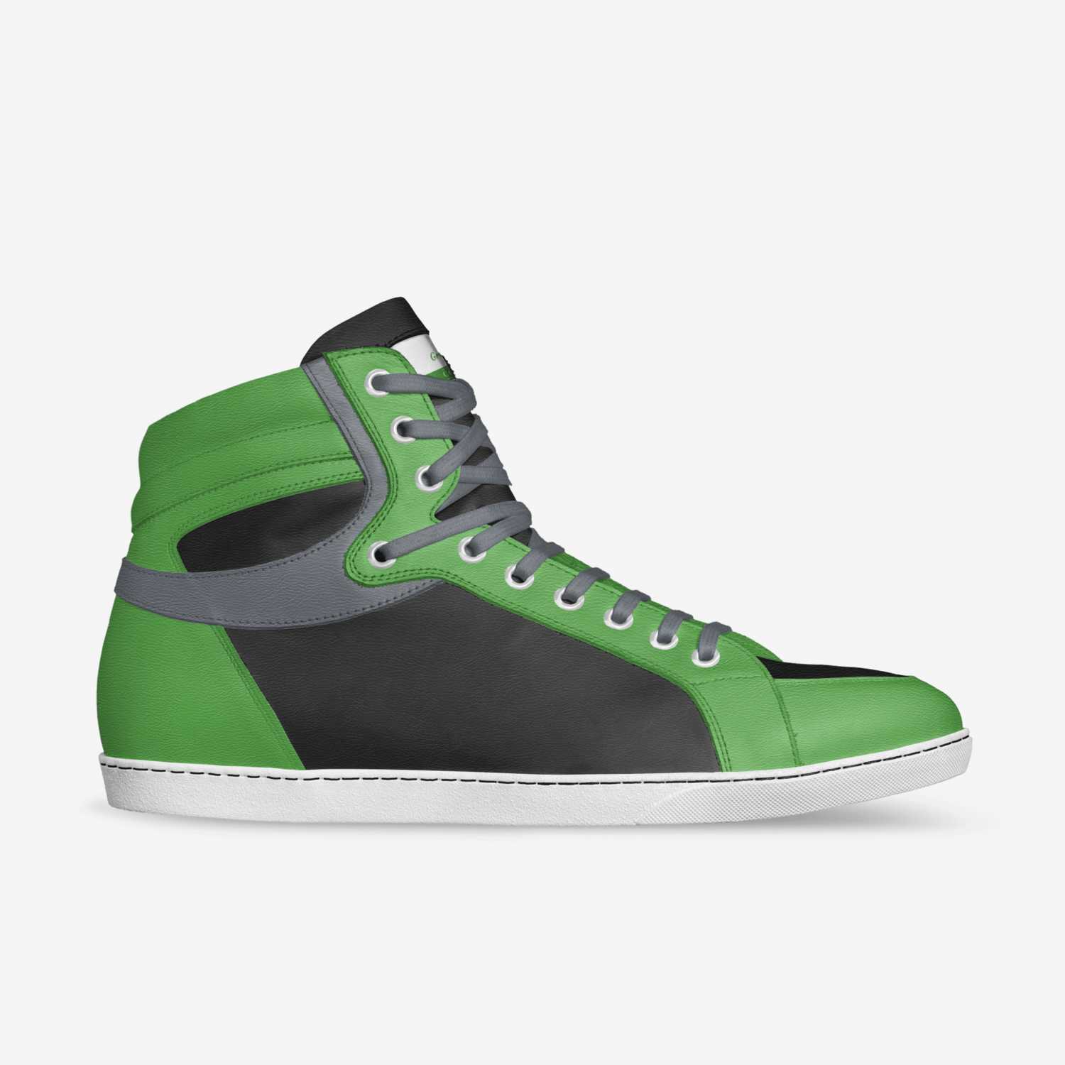 Grass Is Greener custom made in Italy shoes by Aaliyah Pierce | Side view