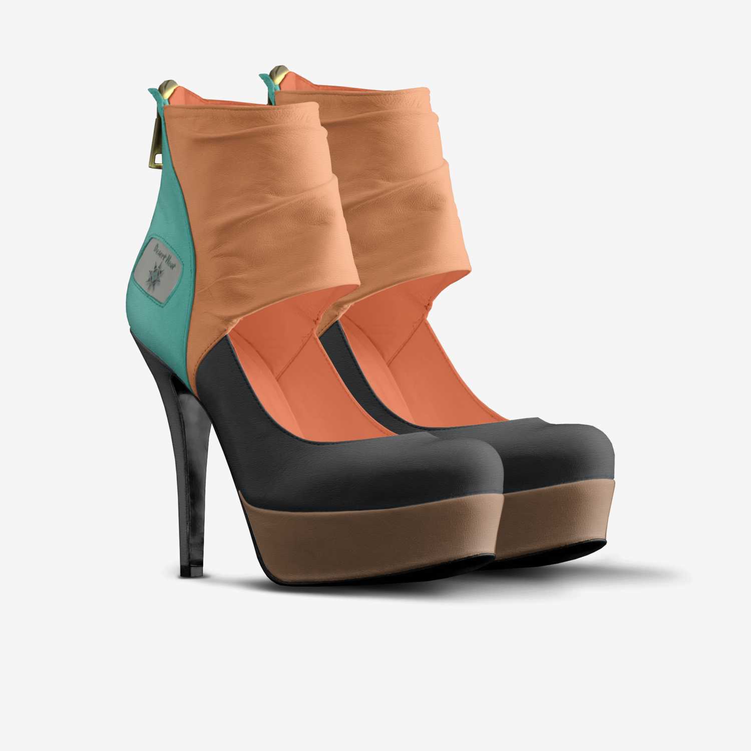 Desert Heat custom made in Italy shoes by Christy Leigh | Double view