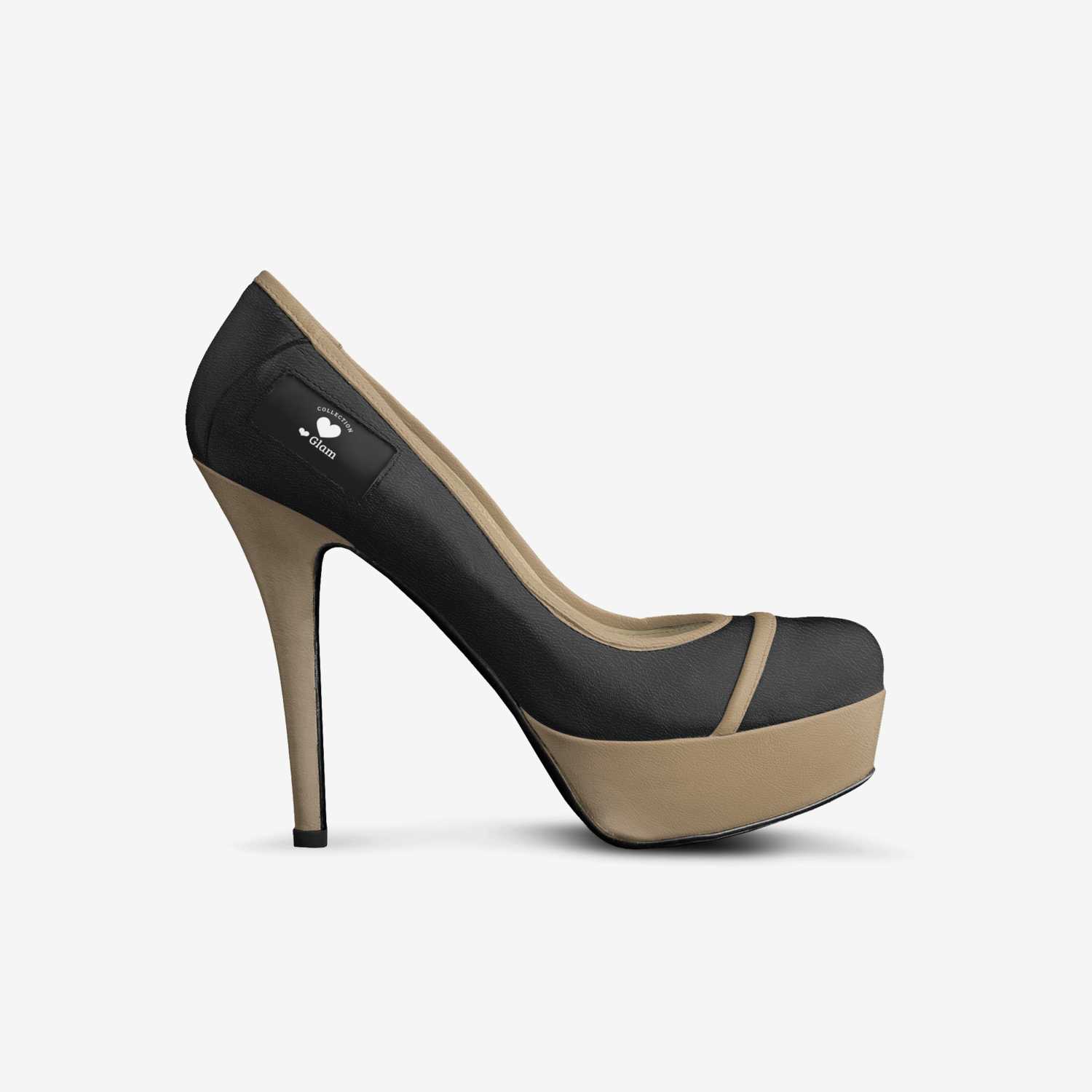 Striped ❤Glam custom made in Italy shoes by Claudia D | Side view
