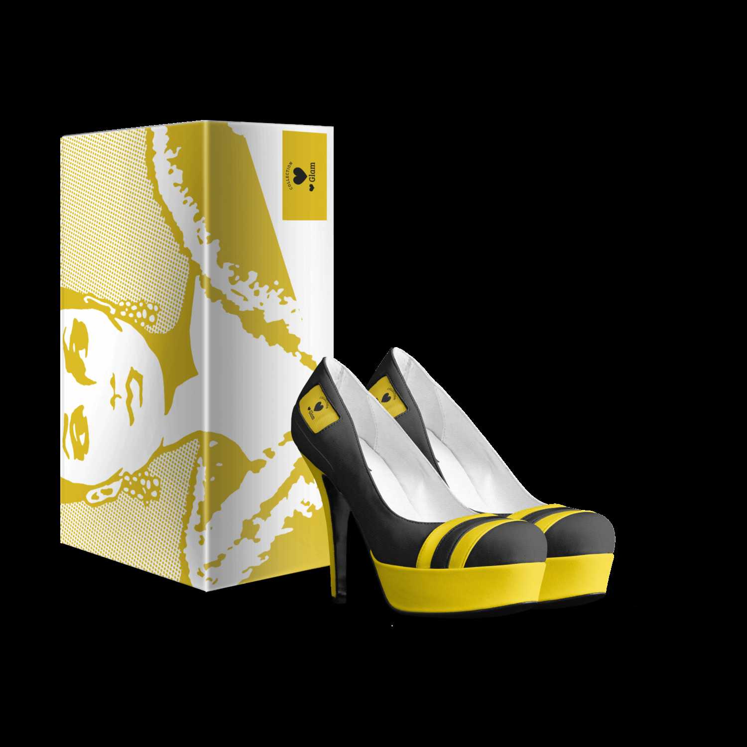 Shoes yellow stripes cheap