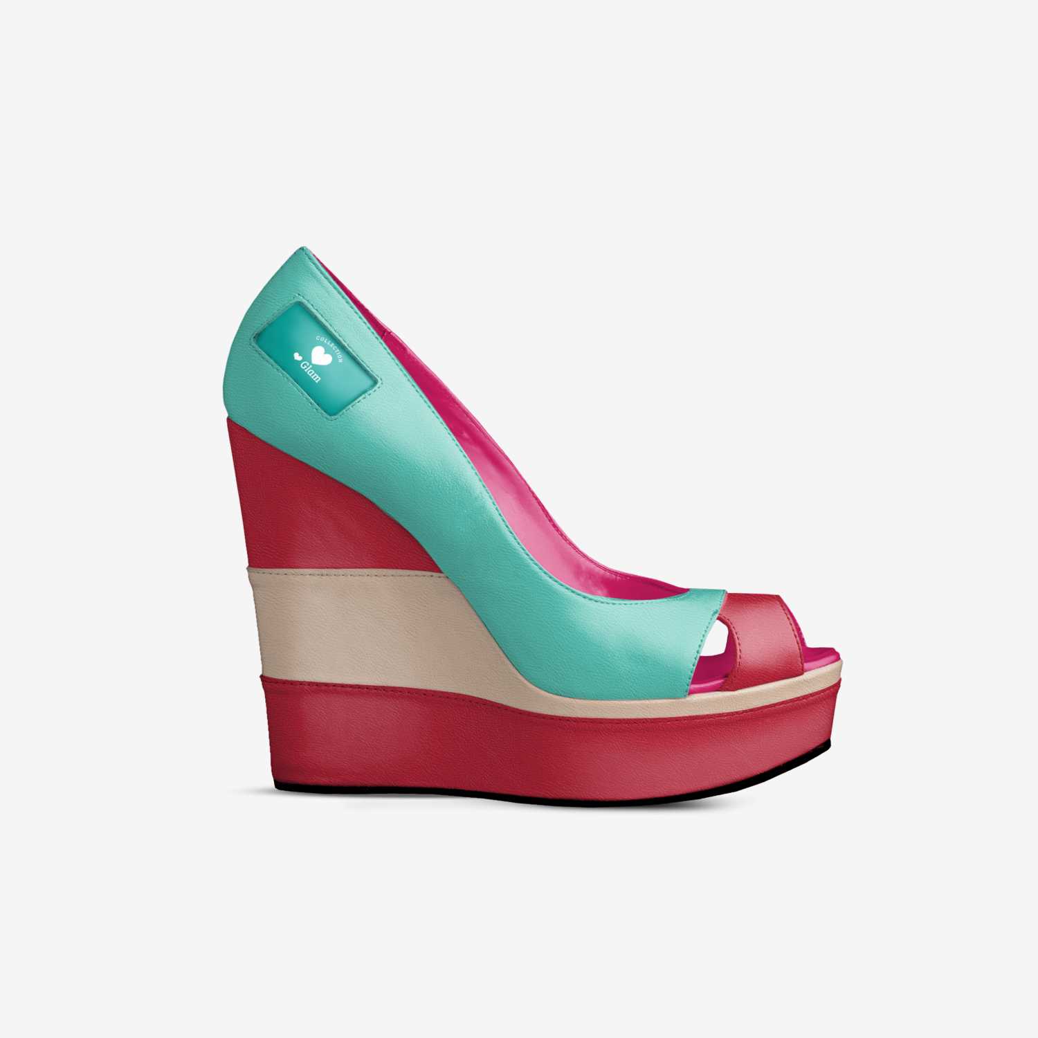 ❤ Opentoe Aquatic custom made in Italy shoes by Claudia D | Side view