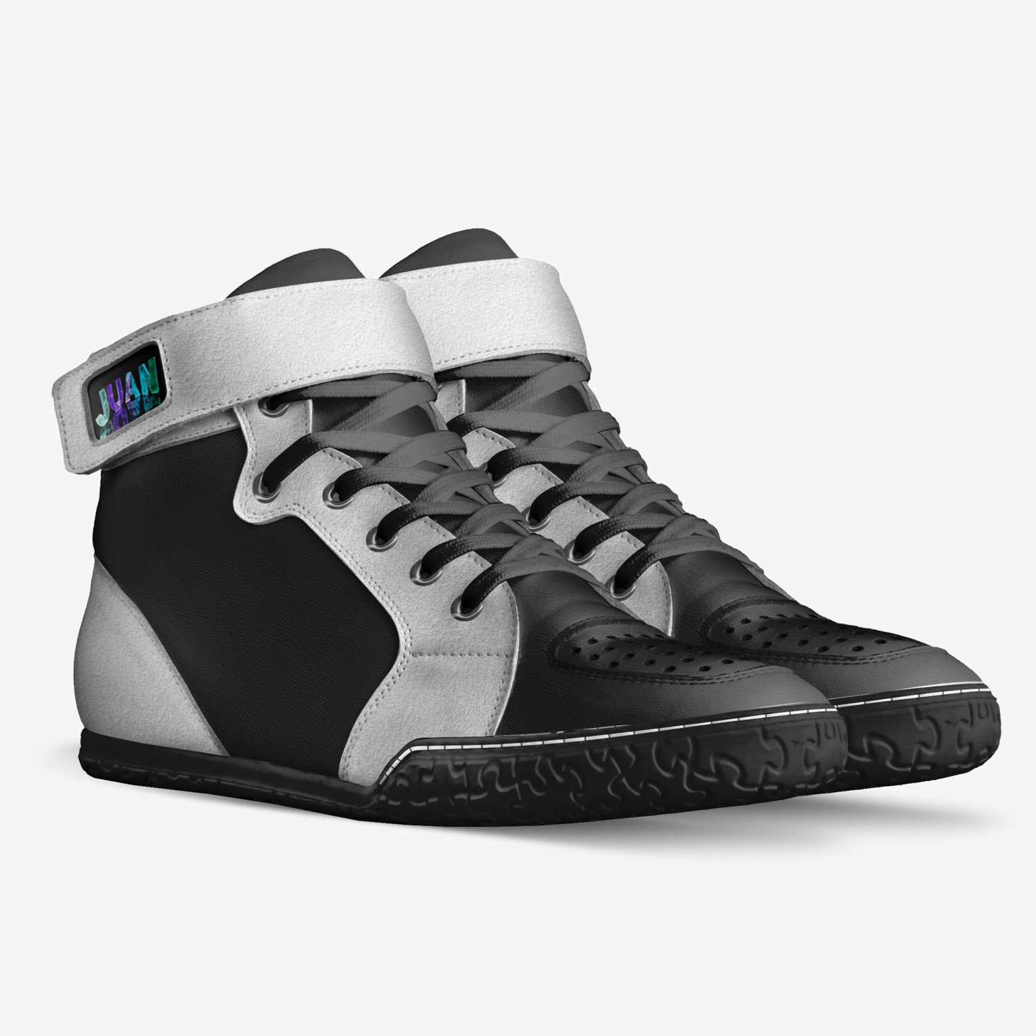 Air Juans custom made in Italy shoes by Anthony Rodriguez | Double view