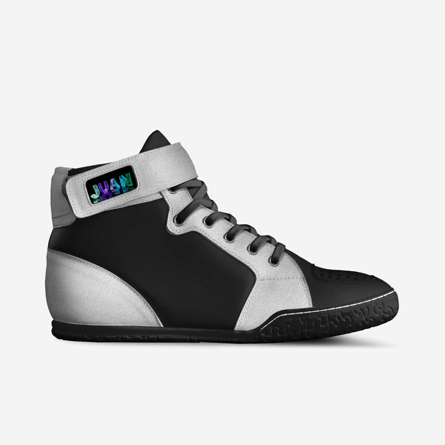Air Juans custom made in Italy shoes by Anthony Rodriguez | Side view