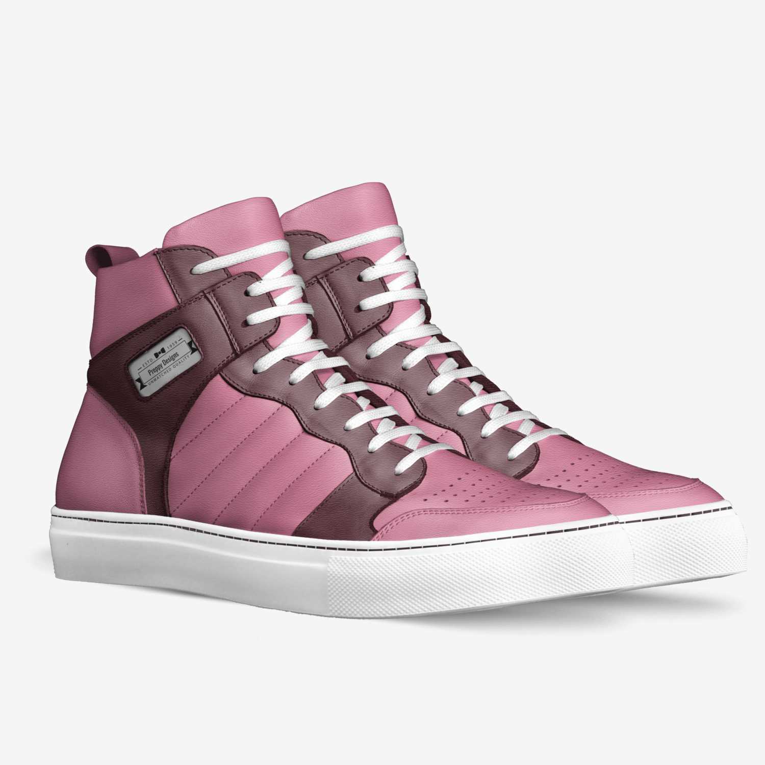 Preppy Designs  custom made in Italy shoes by Anjie Bee | Double view