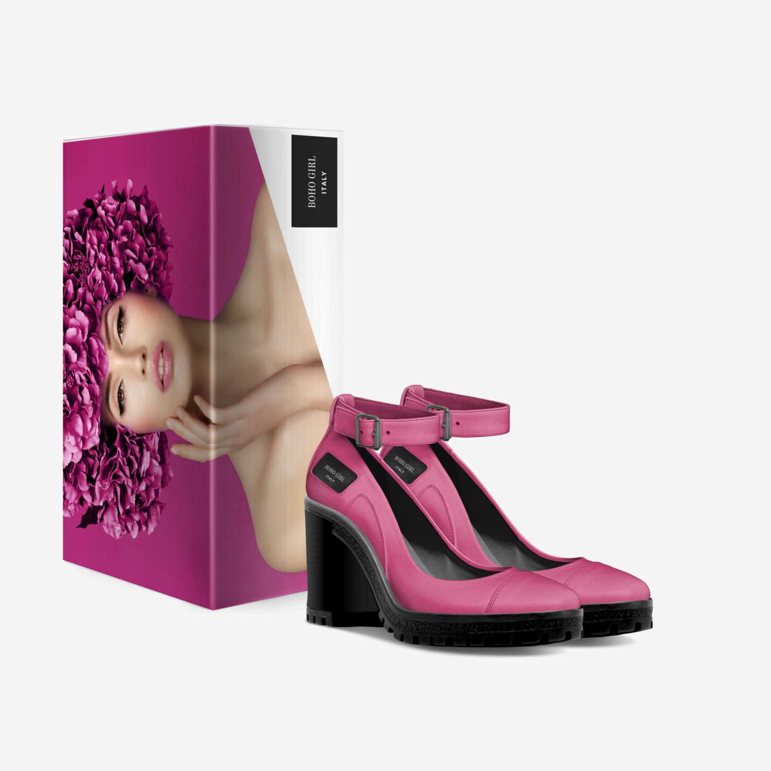 BOHO GIRL custom made in Italy shoes by Marijke Verkerk | Box view