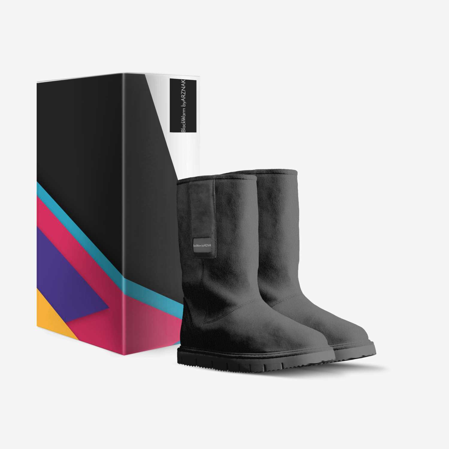 BlackWarm custom made in Italy shoes by Salyam El-takhir | Box view