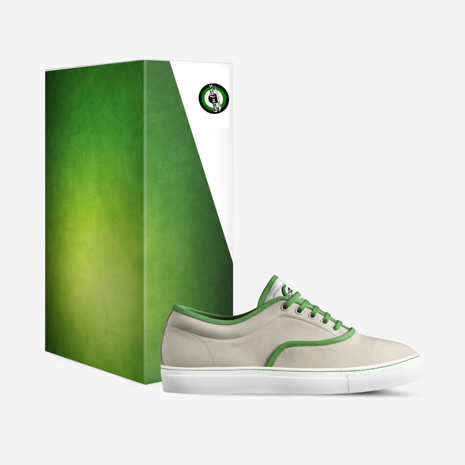 GREEN BOYS custom made in Italy shoes by Hamza Zahrane | Box view