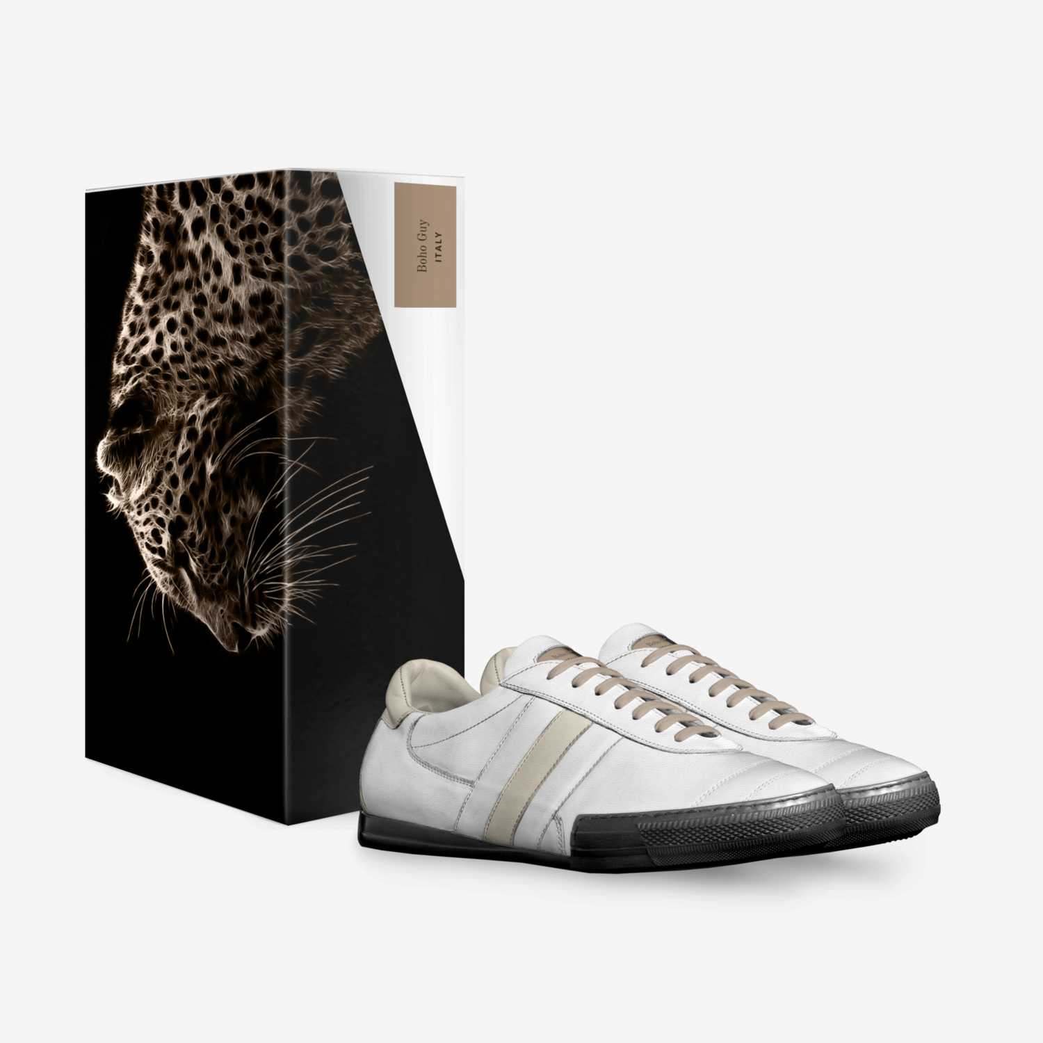 Boho Guy custom made in Italy shoes by Marijke Verkerk Design | Box view