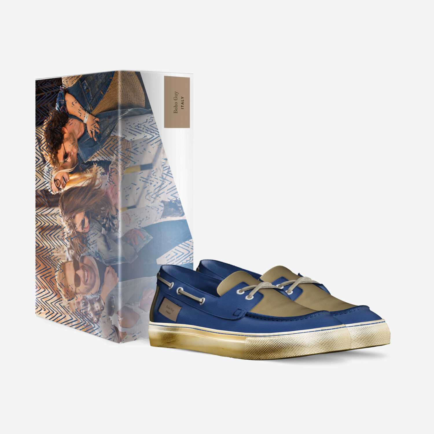 Boho Guy custom made in Italy shoes by Marijke Verkerk | Box view