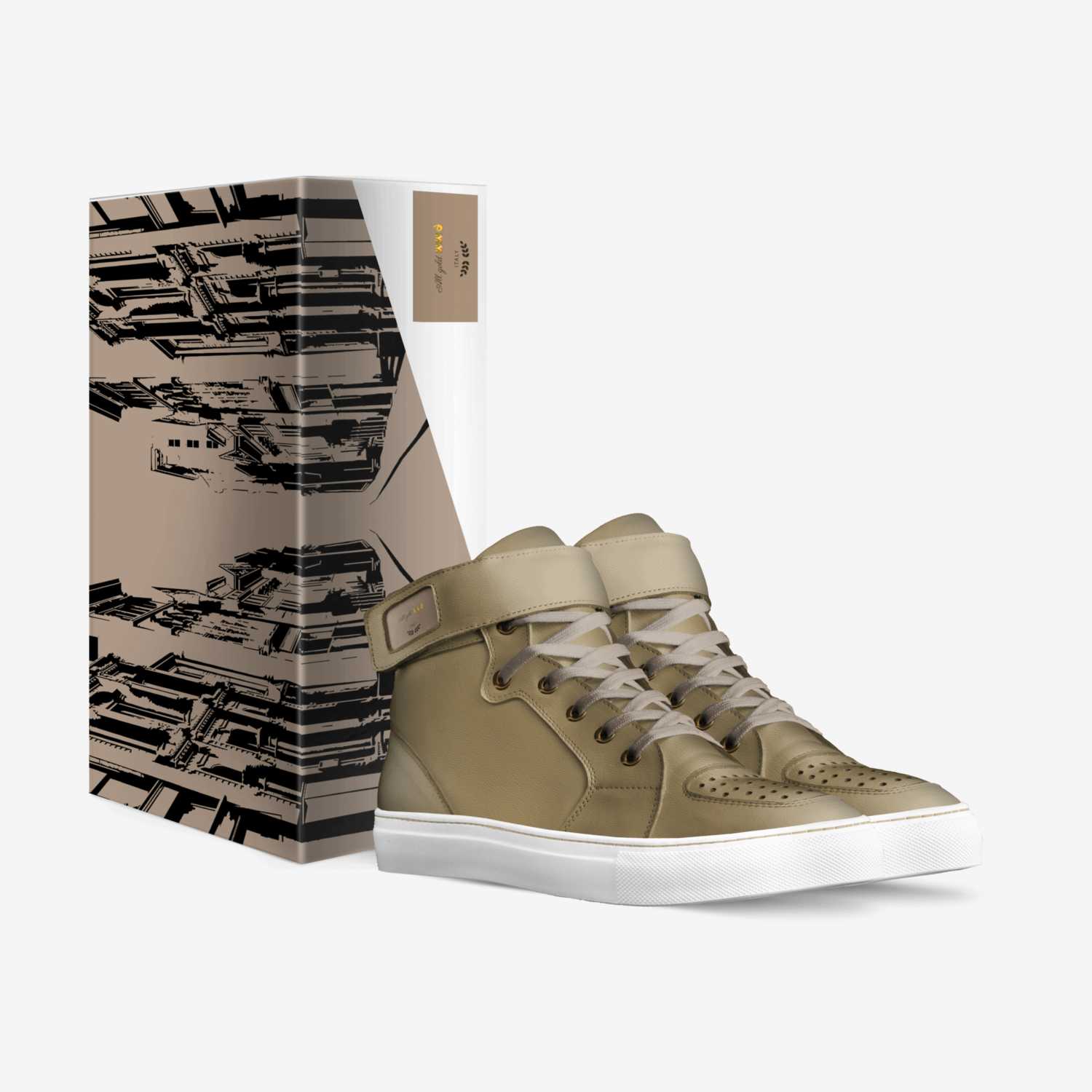 All gold 👑👑👌 custom made in Italy shoes by Lanayah Cotton | Box view