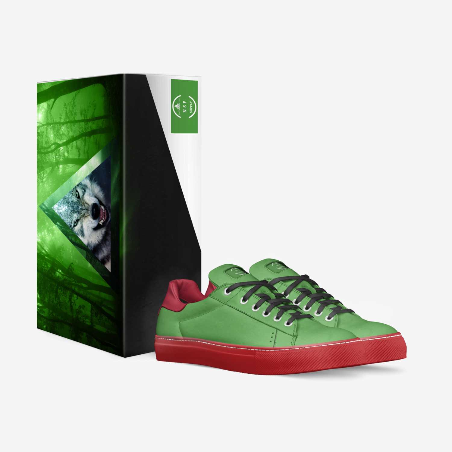 GREEN MACHINE(NSF) custom made in Italy shoes by Larry Miller | Box view