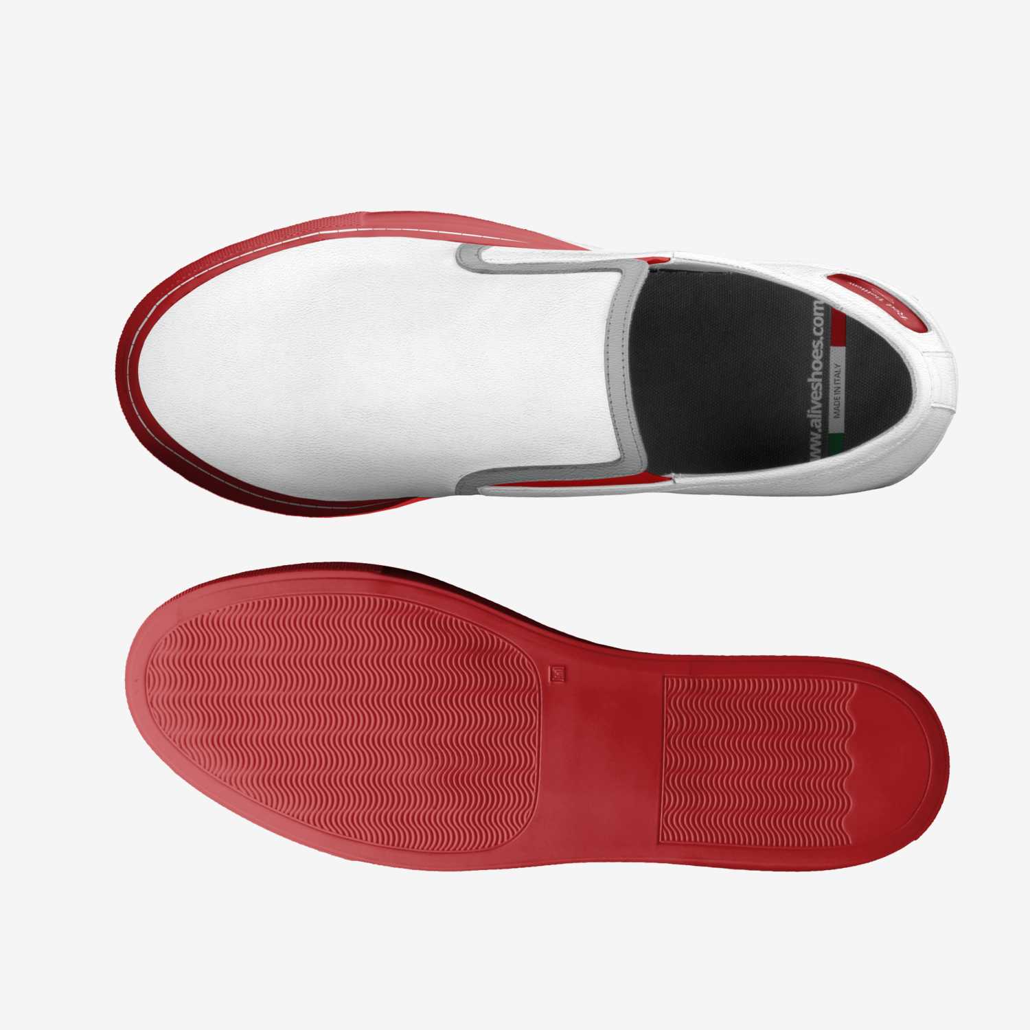 Red Botttem custom made in Italy shoes by Dennis Scott | Top view