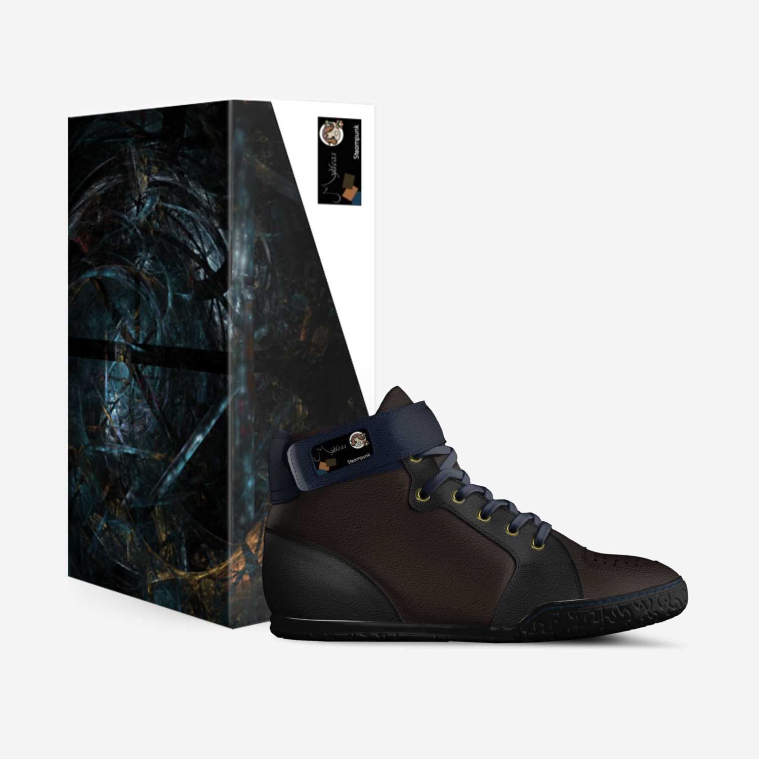 Steampunk custom made in Italy shoes by Mydeas Allwine | Box view