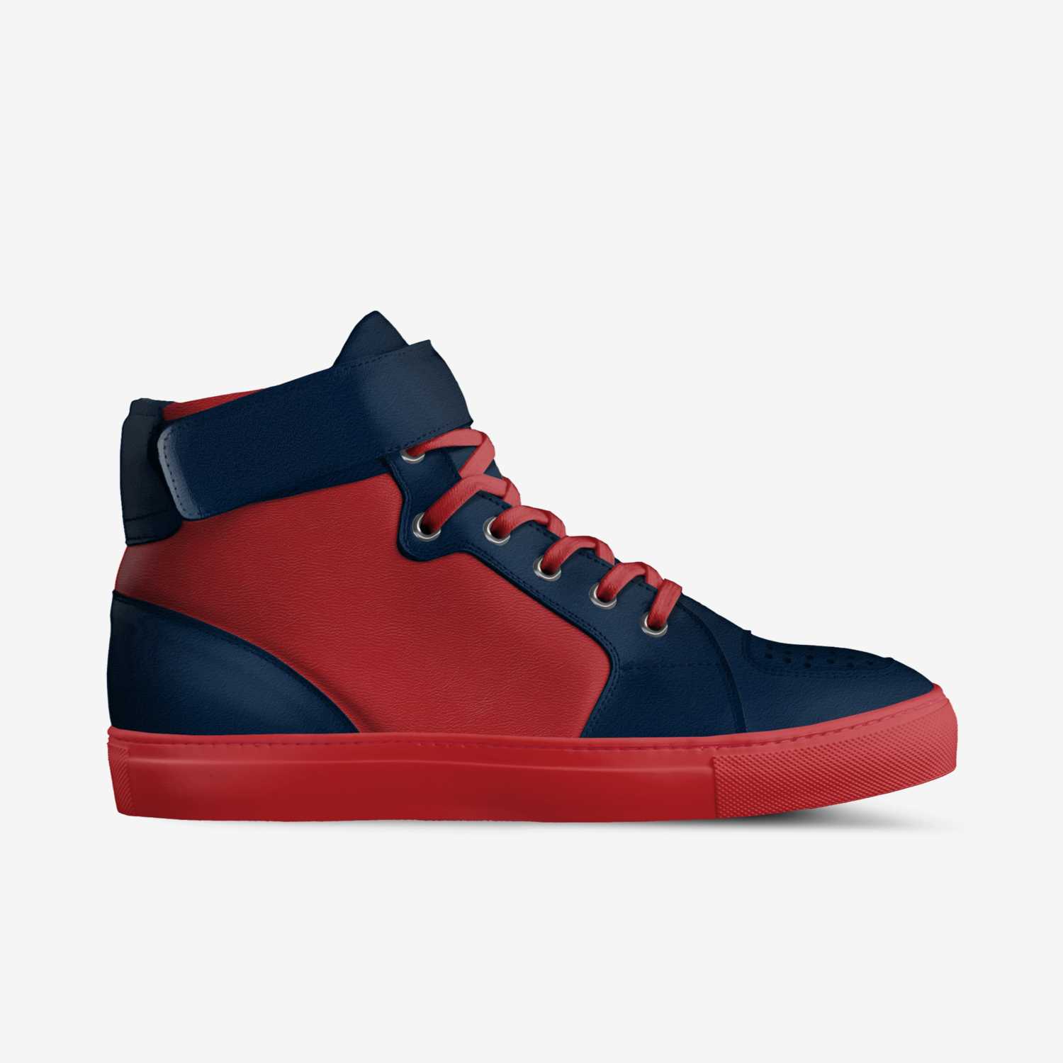 Red & Blue  custom made in Italy shoes by Italian Shoewear | Side view