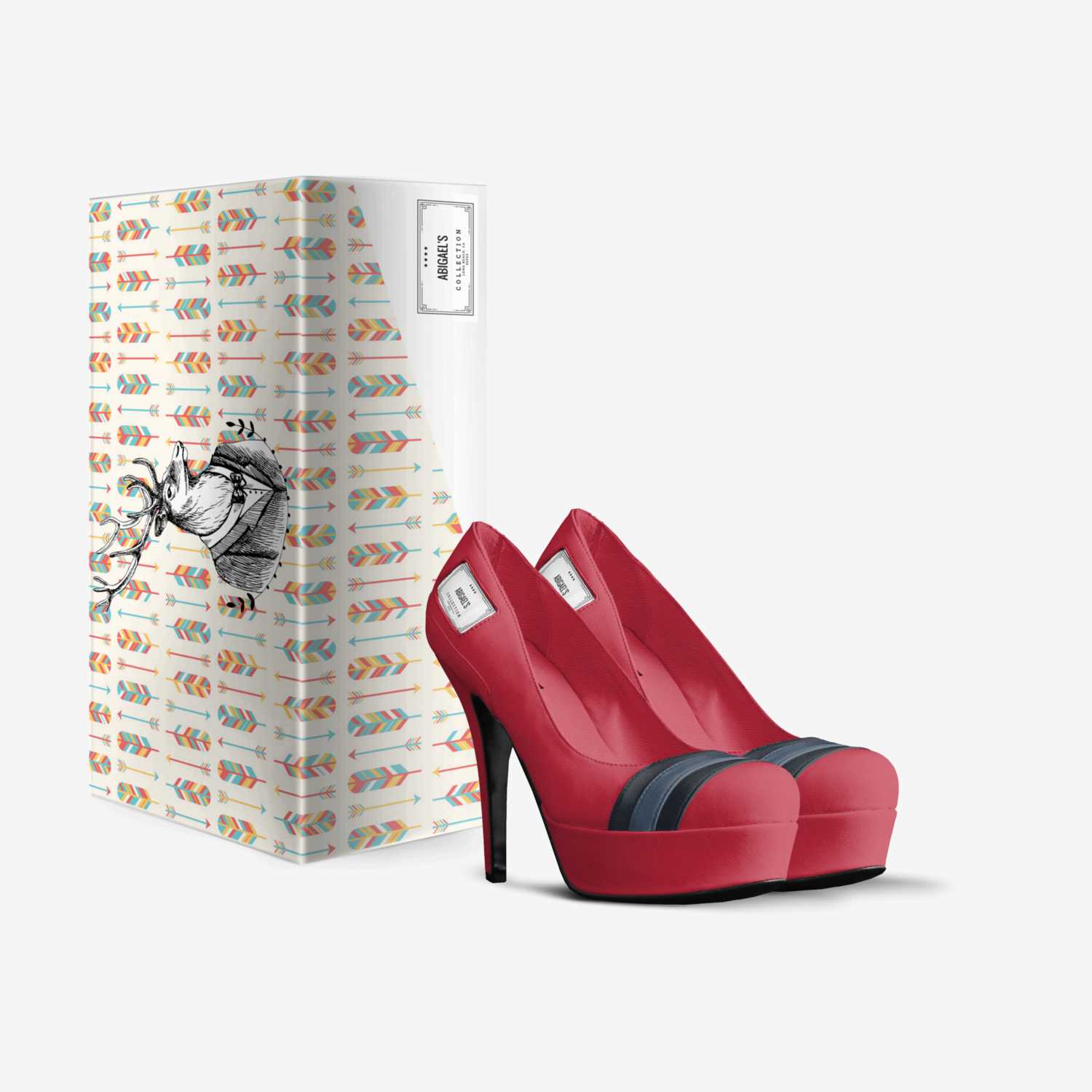 Abigael's custom made in Italy shoes by Yaqeen Aburous | Box view