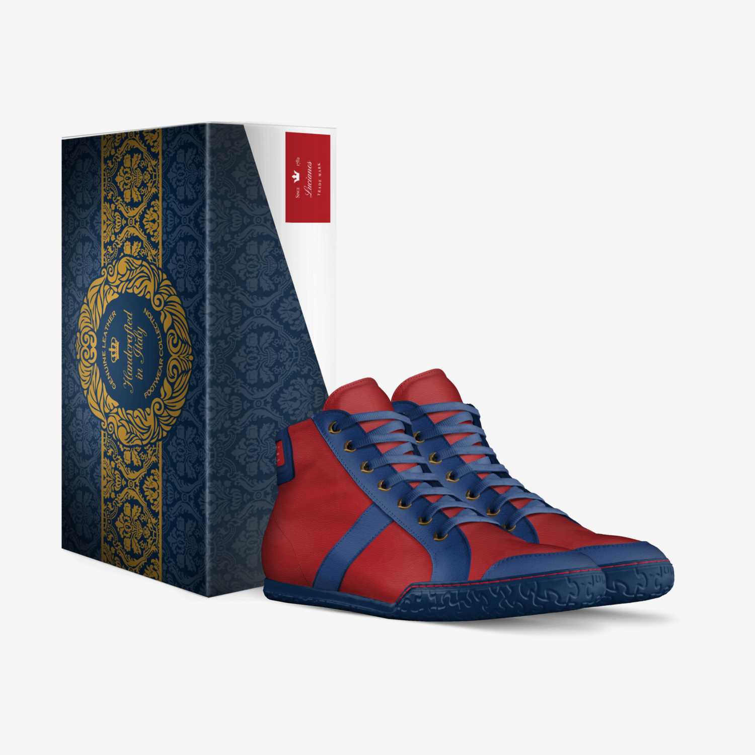 Luciano custom made in Italy shoes by Benjamin Franklin | Box view