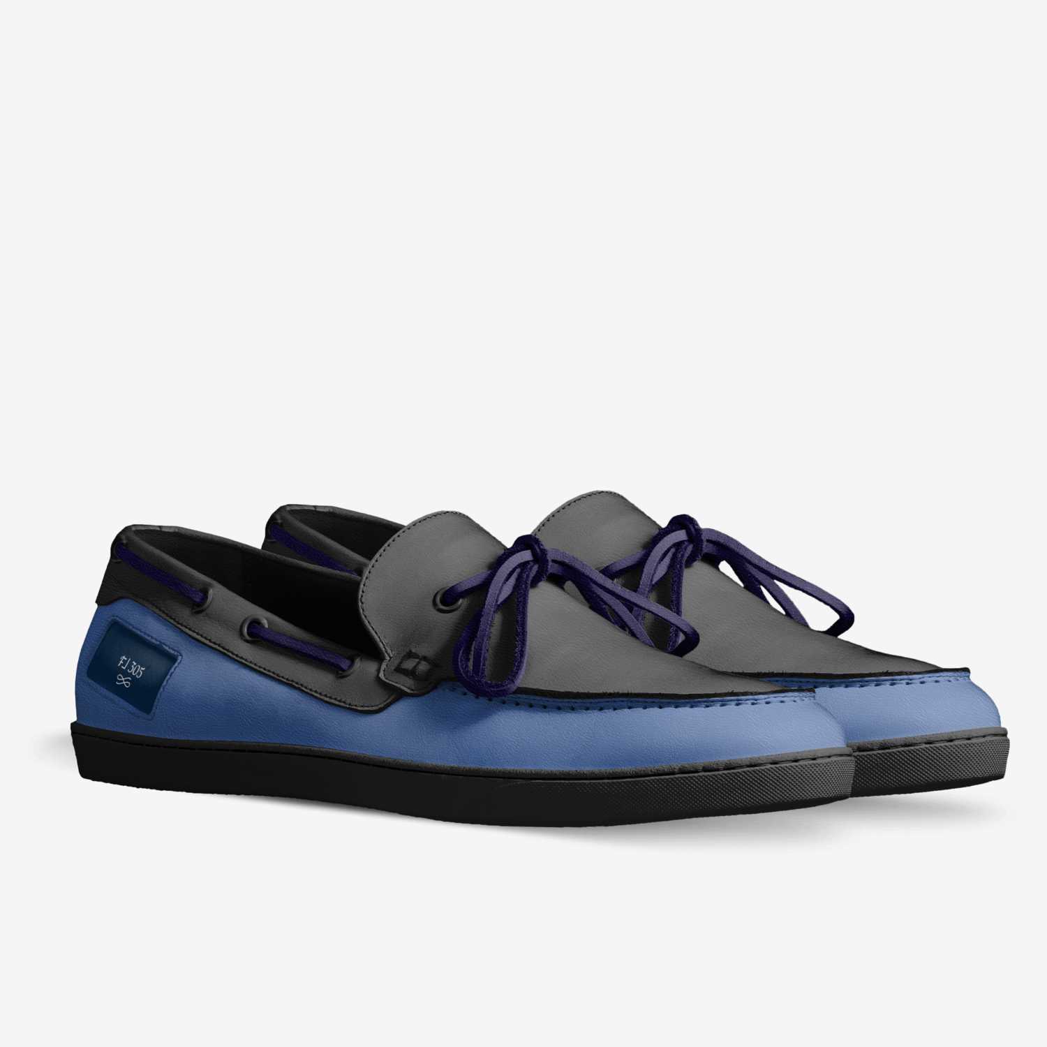 Blue Moon custom made in Italy shoes by Darren Davis-kandler | Double view