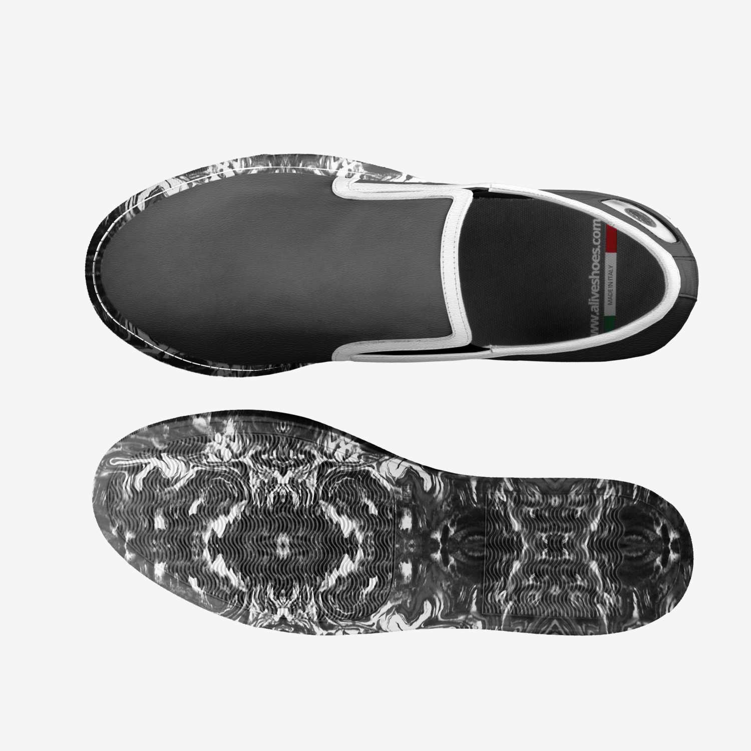 Marballizer custom made in Italy shoes by Evan Eckert | Top view