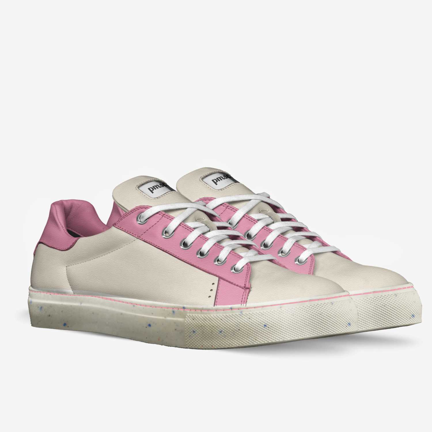 Pink Star custom made in Italy shoes by Sarnaa Archie | Double view