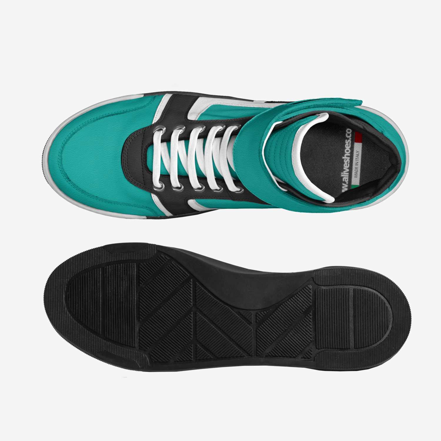 Hybrid custom made in Italy shoes by Michelle Jordan | Top view