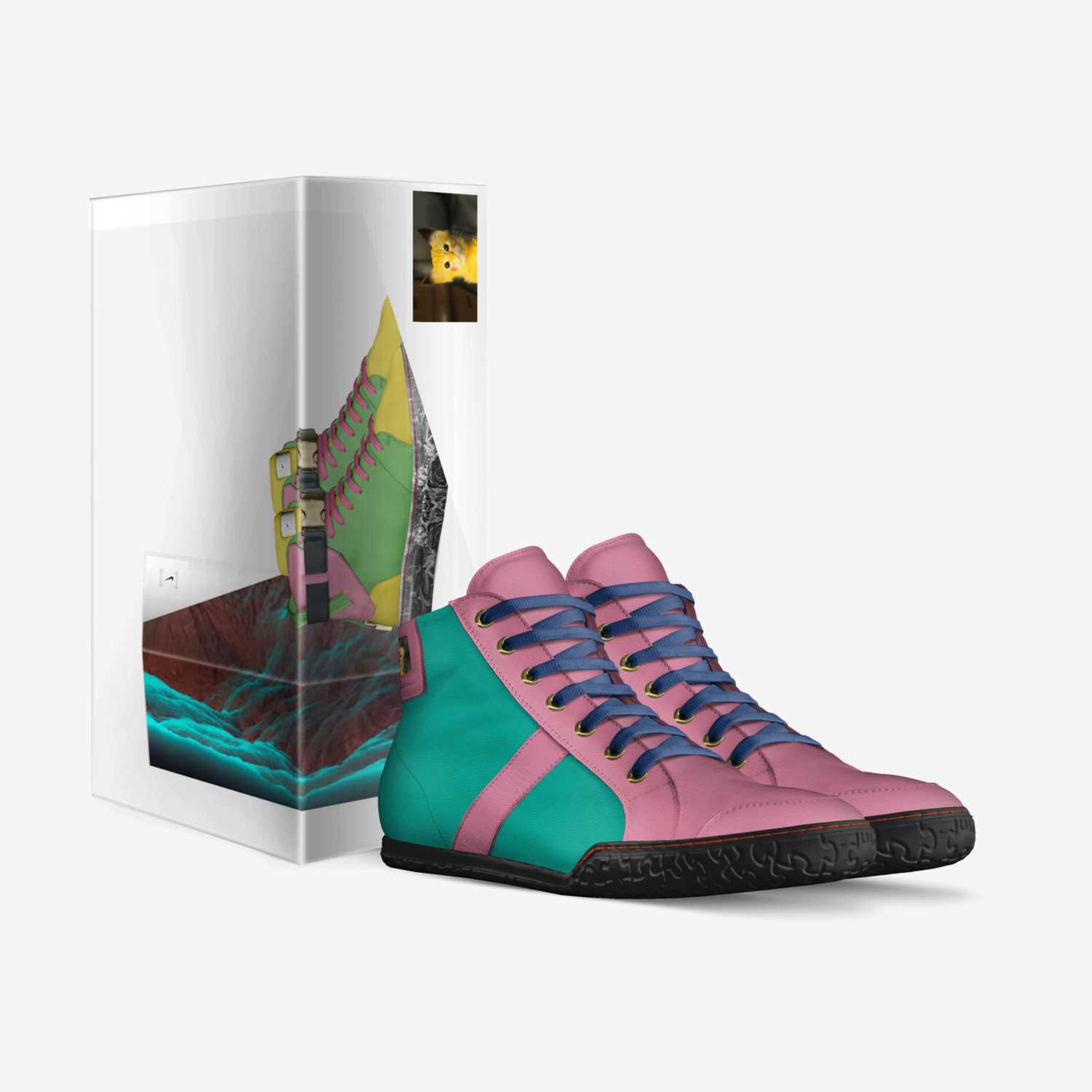 ninja shoes custom made in Italy shoes by Elijah Mravlag | Box view