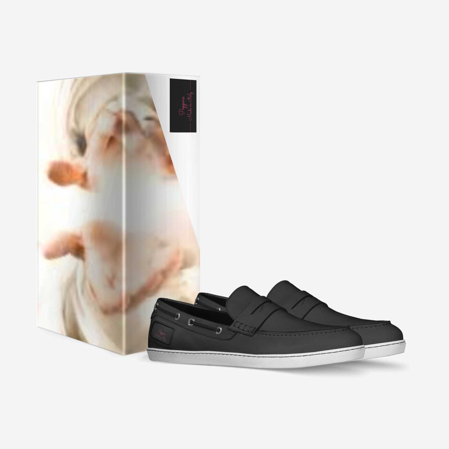Poppers custom made in Italy shoes by Danny Shumaker | Box view