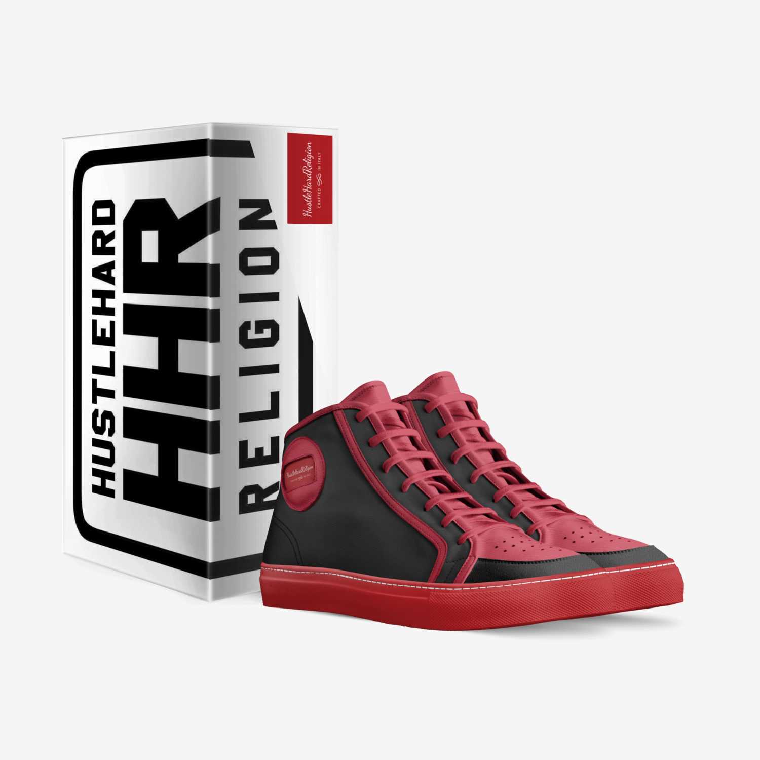 HustleHardReligion custom made in Italy shoes by Capn Kirk | Box view