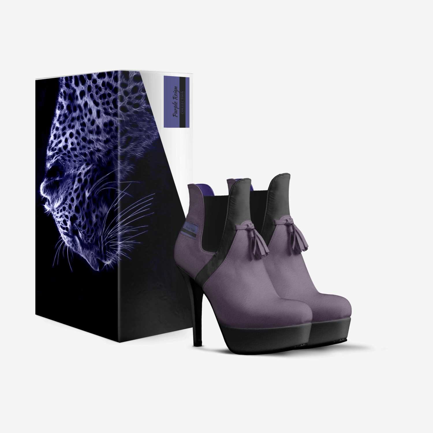 Purple Reign custom made in Italy shoes by Michael Lowery | Box view