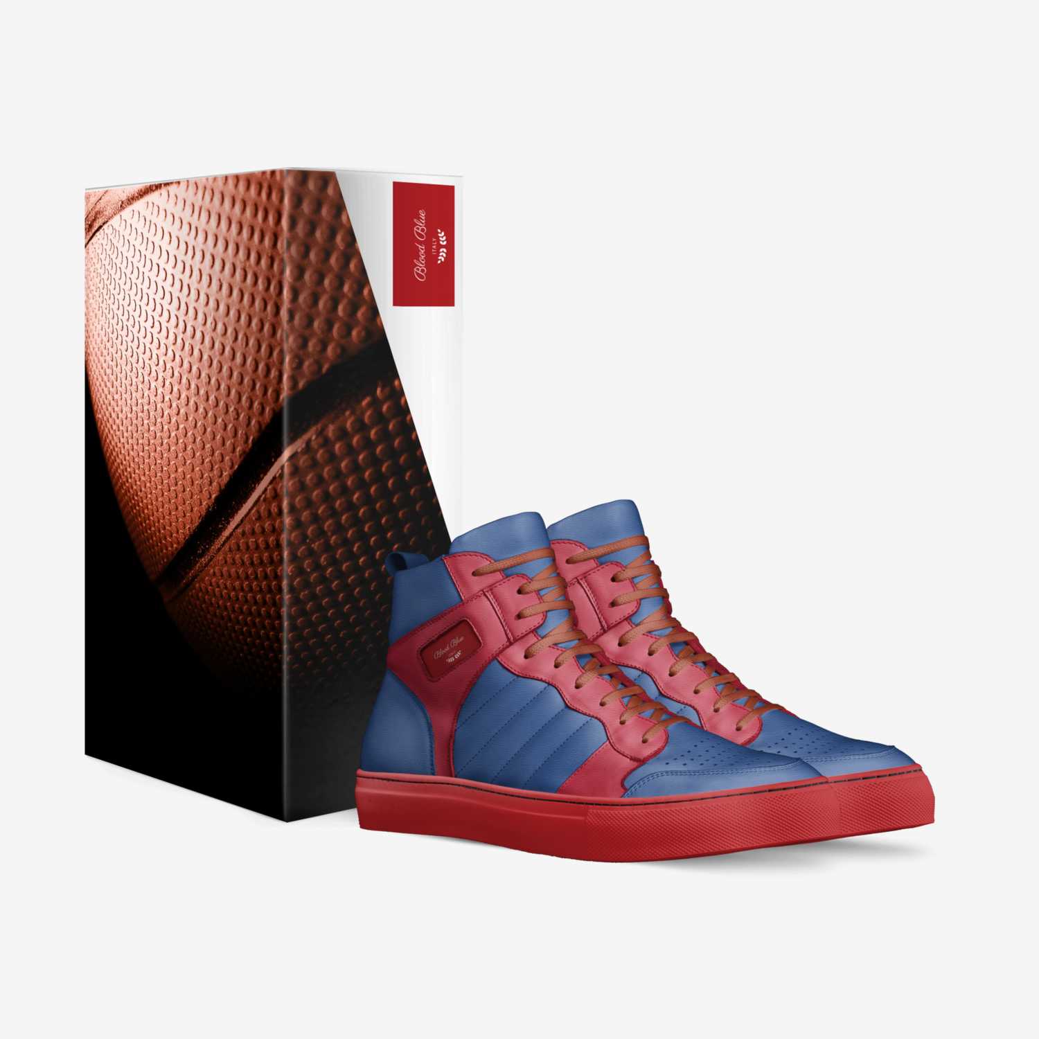 Blood Blue custom made in Italy shoes by Shyanna Sowder | Box view