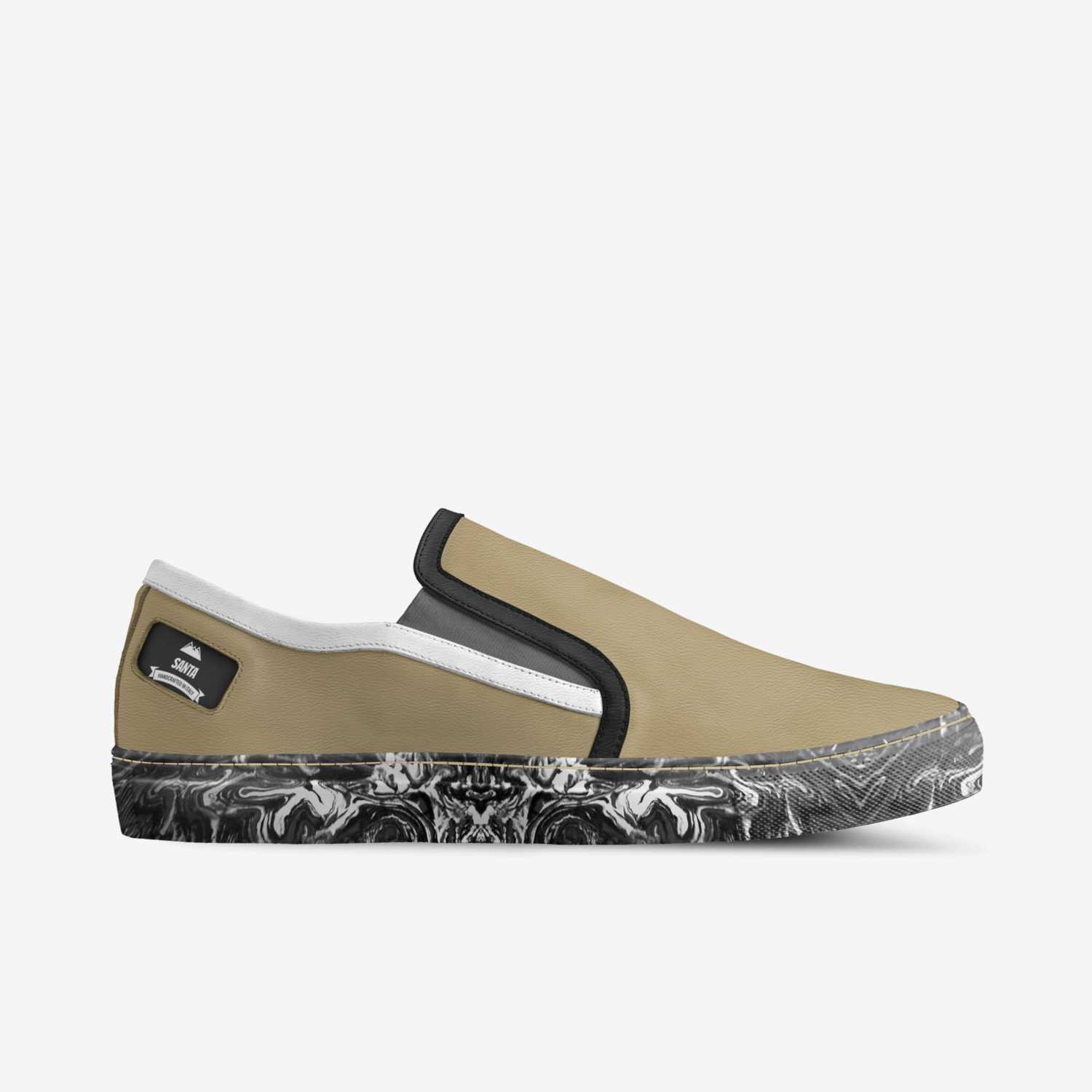 Santa custom made in Italy shoes by Federico Lanciotti | Side view