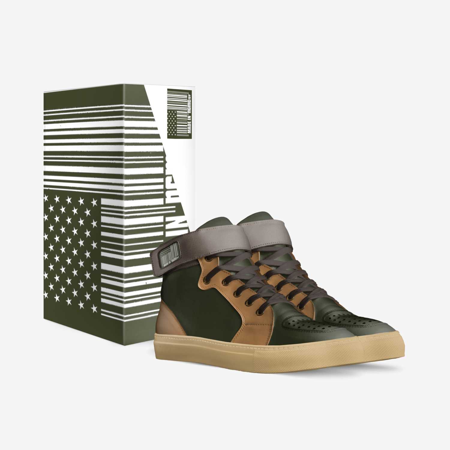 NGMC Broccoli & Beef custom made in Italy shoes by Damian Blount | Box view